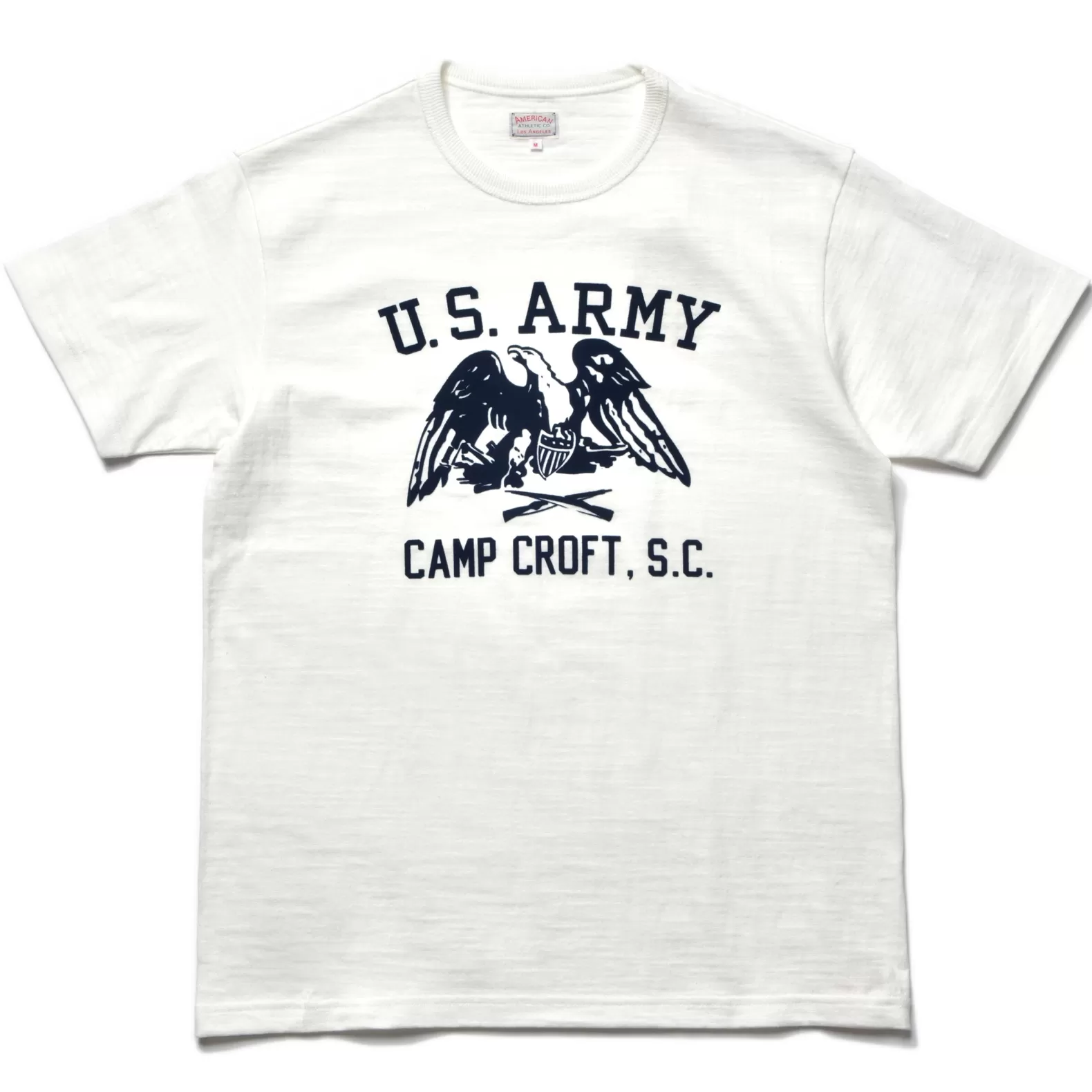 T-shirts<The Real McCoy's AMERICAN ATHLETIC TEE / CAMP CROFT MILK