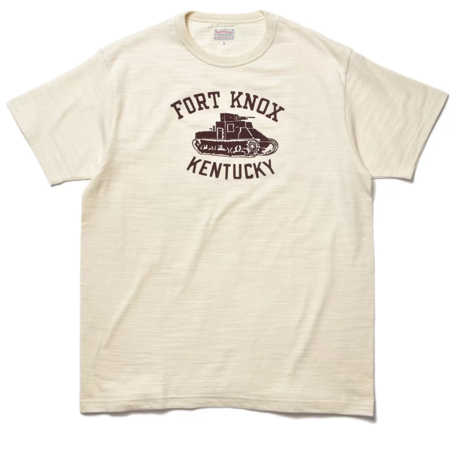 T-shirts<The Real McCoy's AMERICAN ATHLETIC TEE / FORT KNOX ECRU