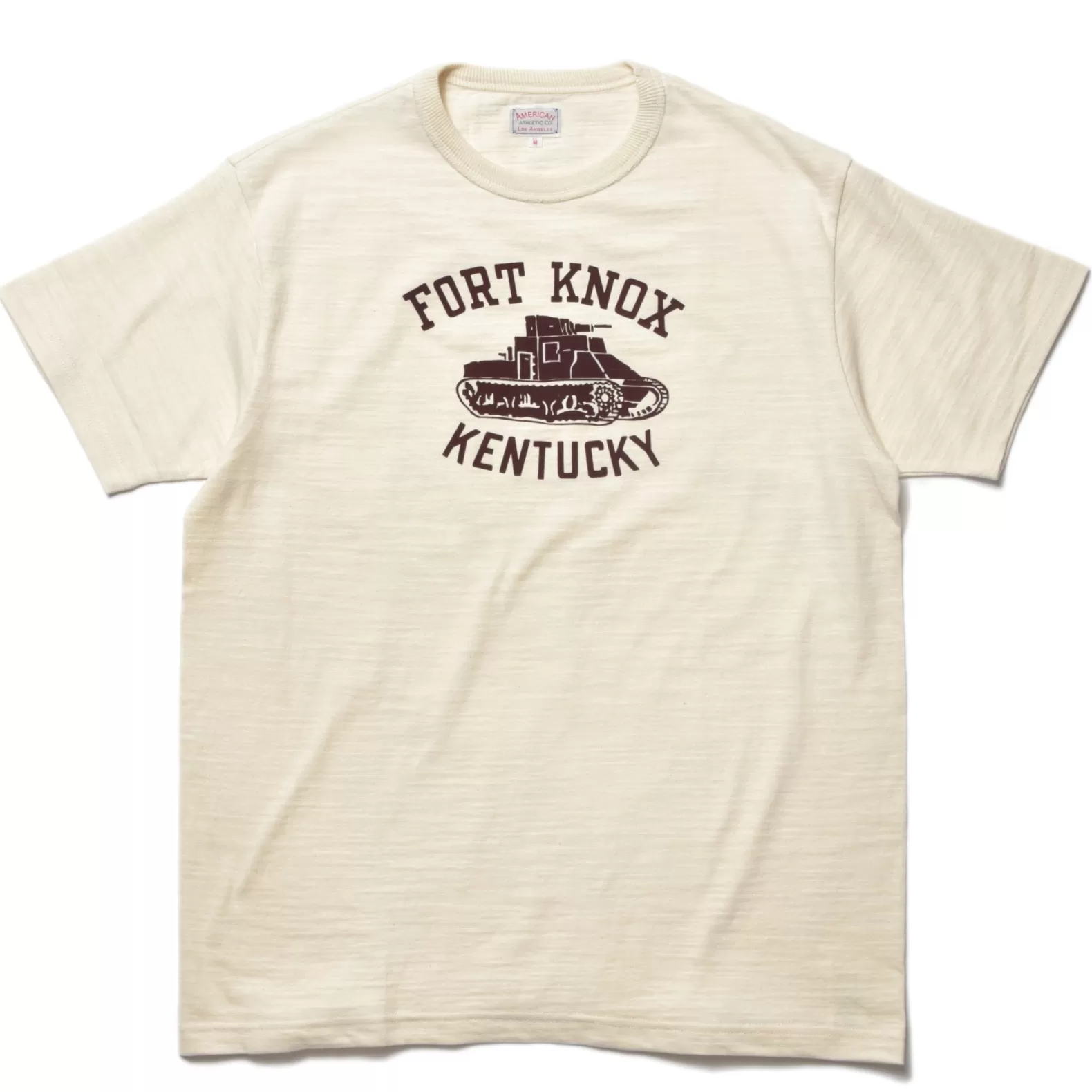 T-shirts<The Real McCoy's AMERICAN ATHLETIC TEE / FORT KNOX ECRU