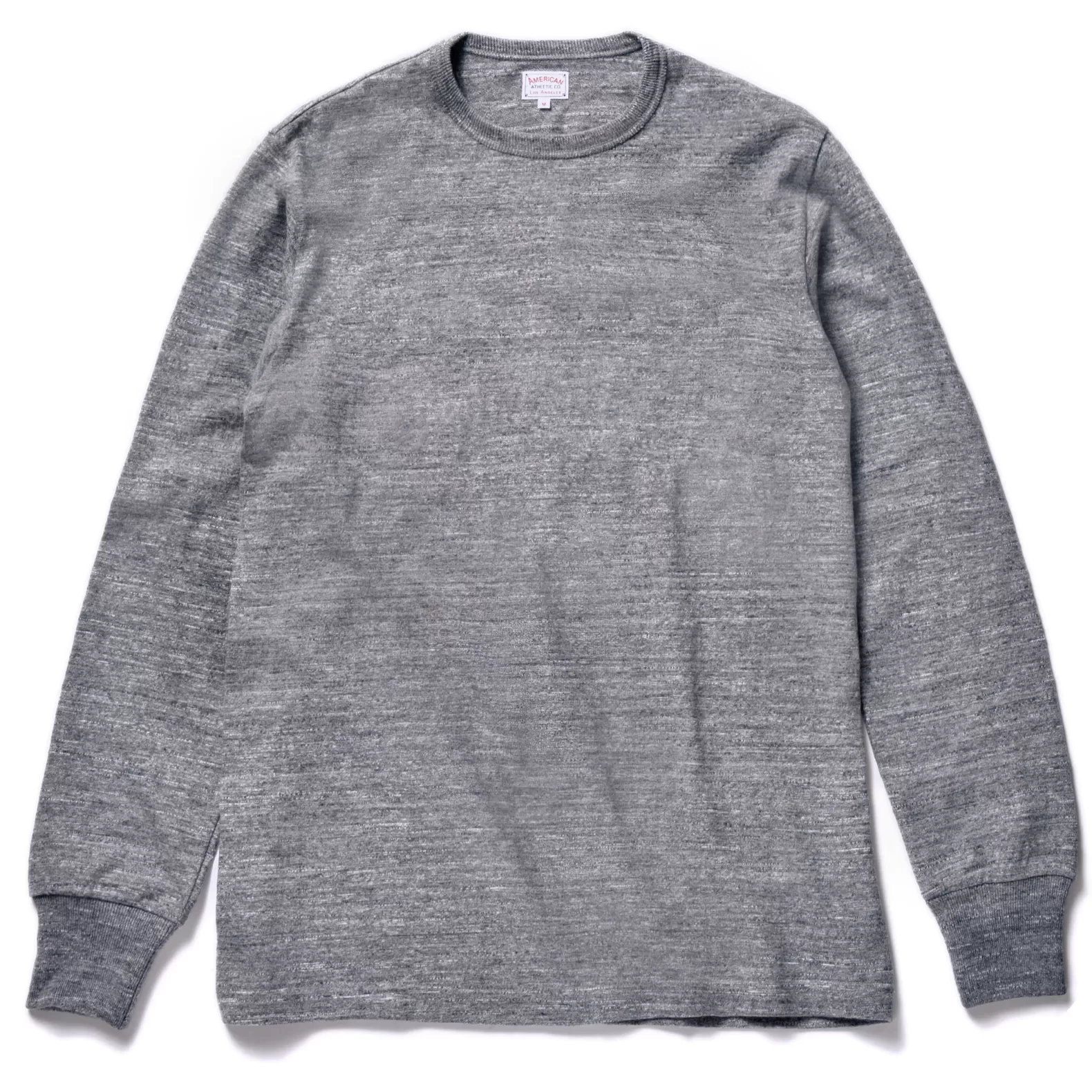 T-shirts<The Real McCoy's ATHLETIC L/S T-SHIRT/ LOOPWHEEL GRAY