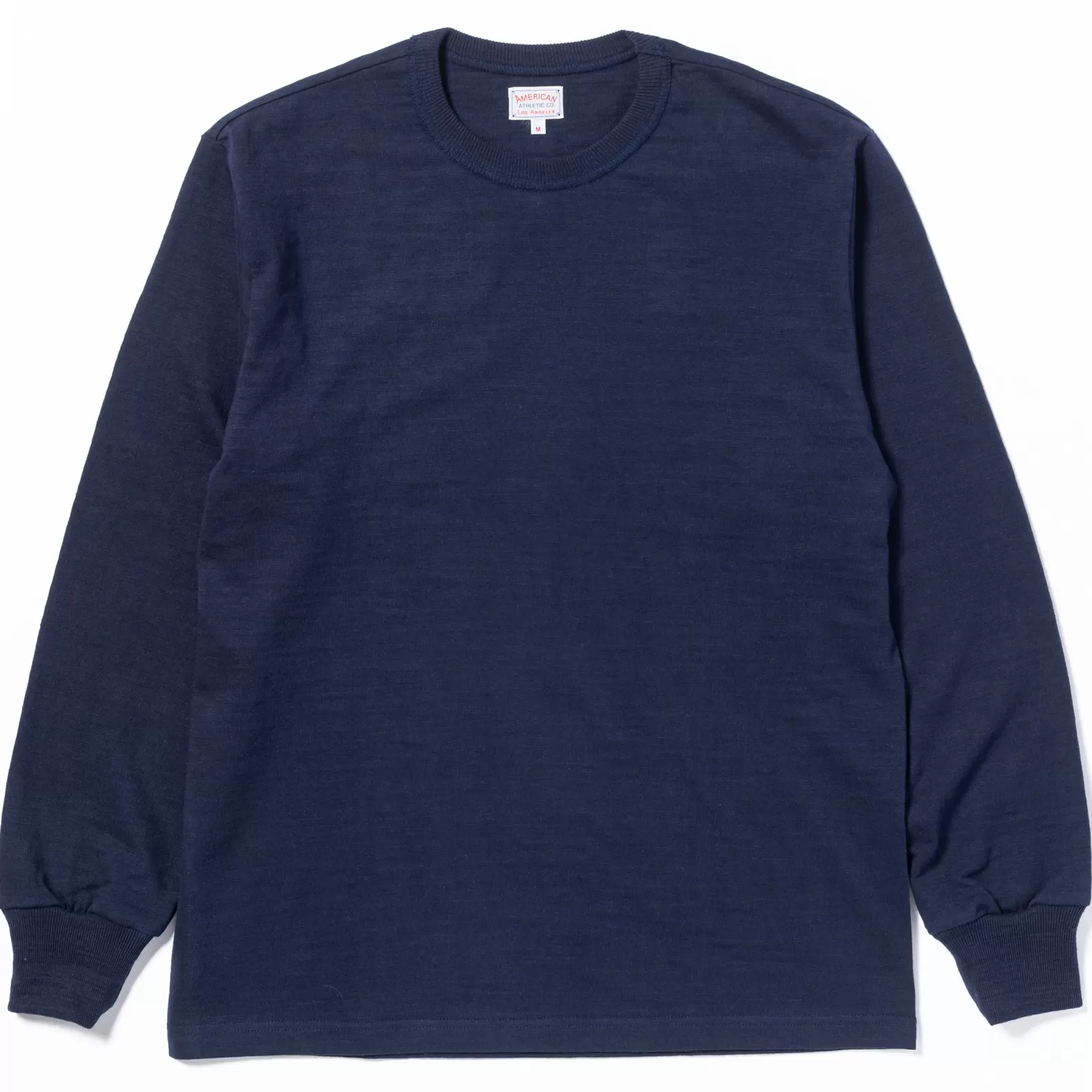 T-shirts<The Real McCoy's ATHLETIC L/S T-SHIRT/ LOOPWHEEL NAVY