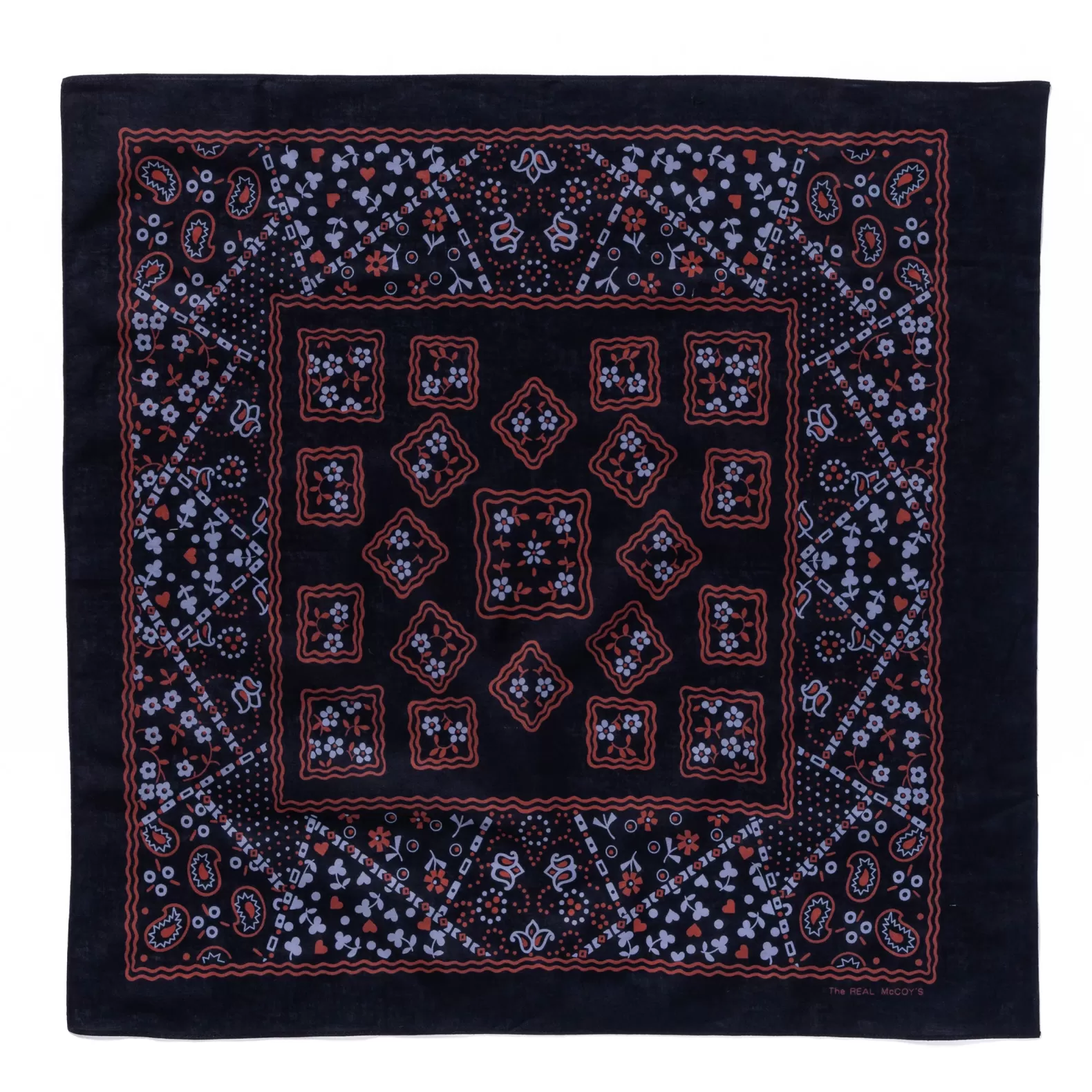 Bandanas<The Real McCoy's BANDANNA 'COOKIE' NAVY