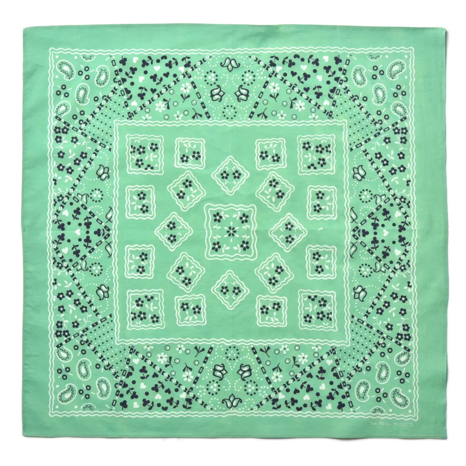 Bandanas<The Real McCoy's BANDANNA 'COOKIE' TEAL