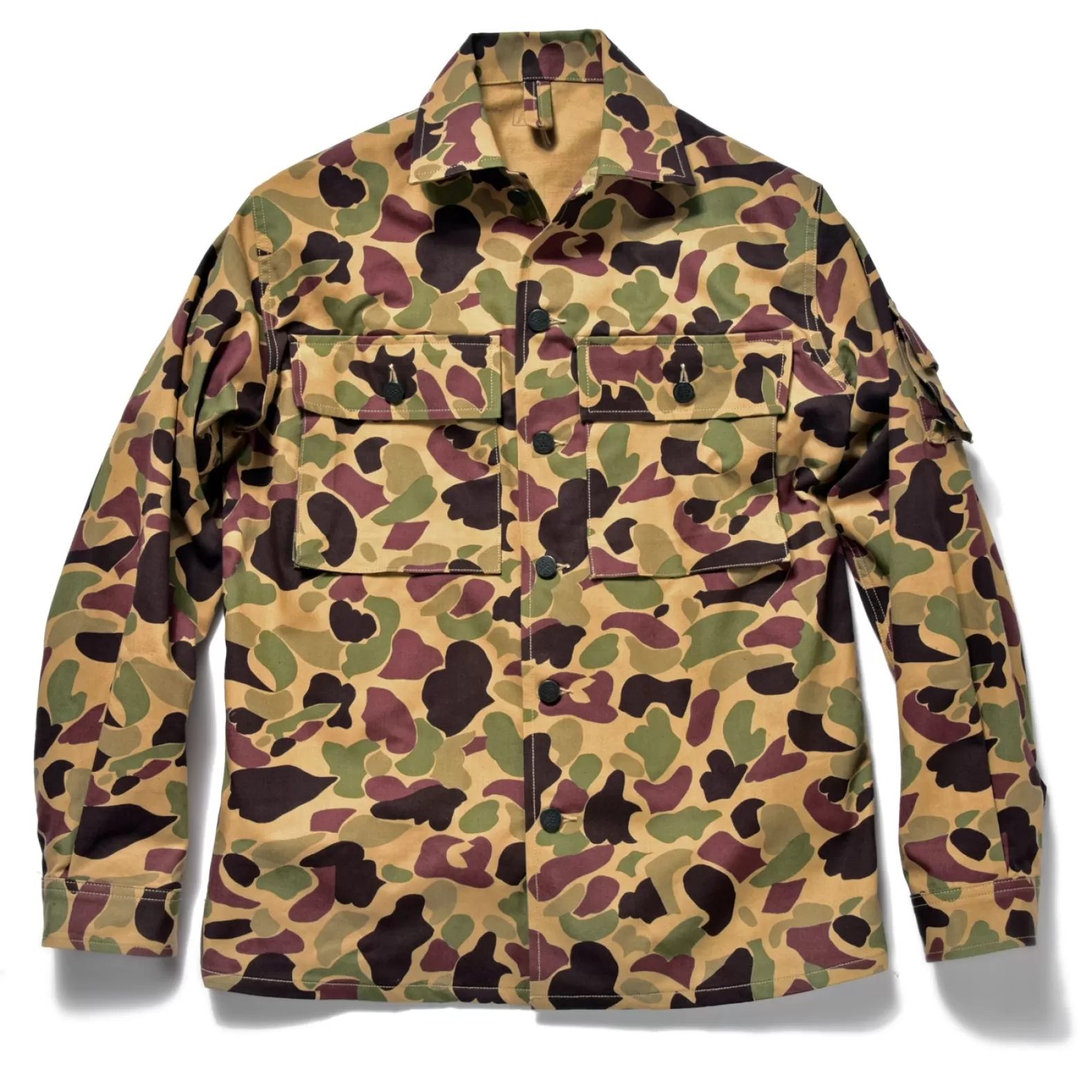 Shirts<The Real McCoy's BEO GAM CAMOUFLAGE SHIRT BEIGE