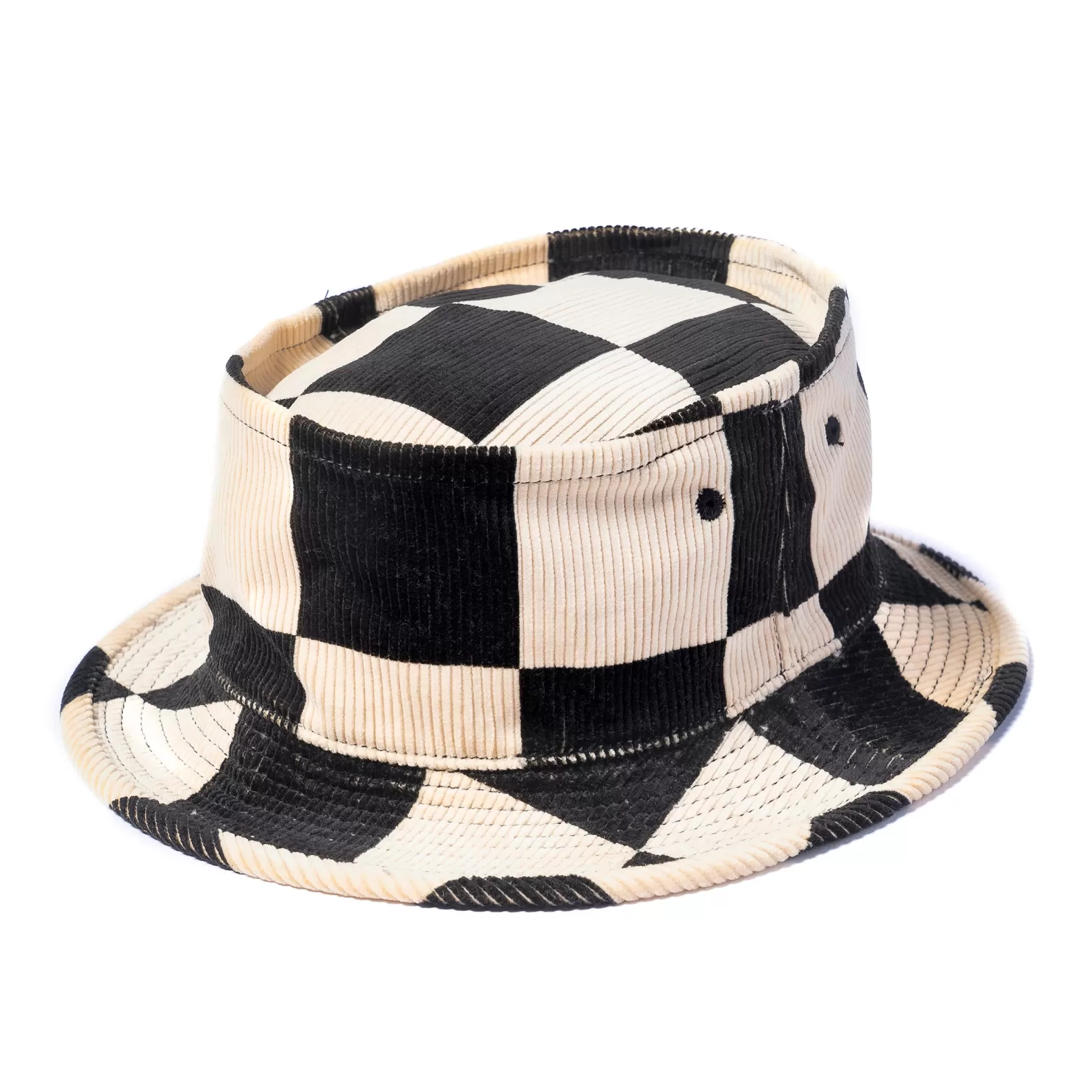 Hats<The Real McCoy's BUCO CORDUROY BUCKET HAT WHITE/BLACK