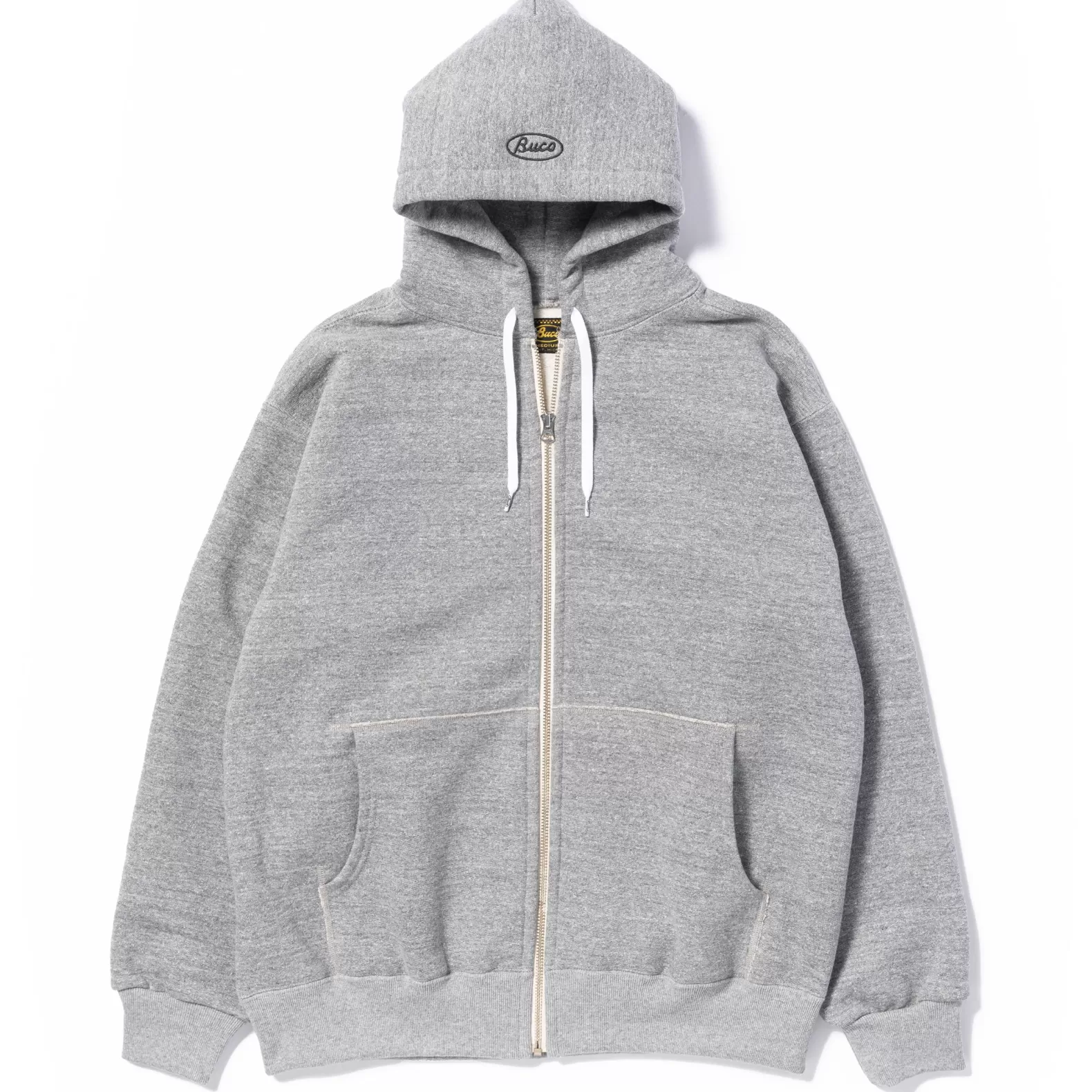 Sweatshirts<The Real McCoy's BUCO F/Z PARKA SWEATSHIRT MEDIUMGRAY