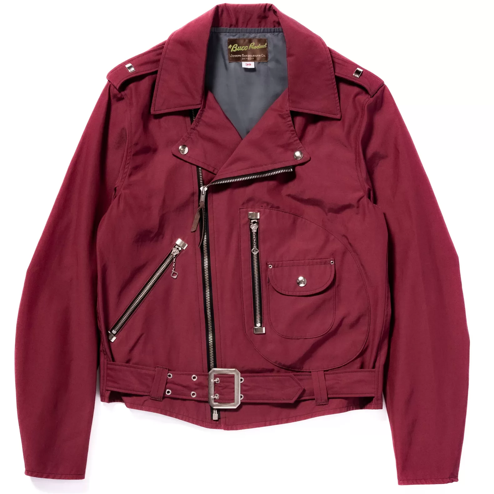 Recreation<The Real McCoy's BUCO J-24 SATIN TWILL JACKET BURGUNDY