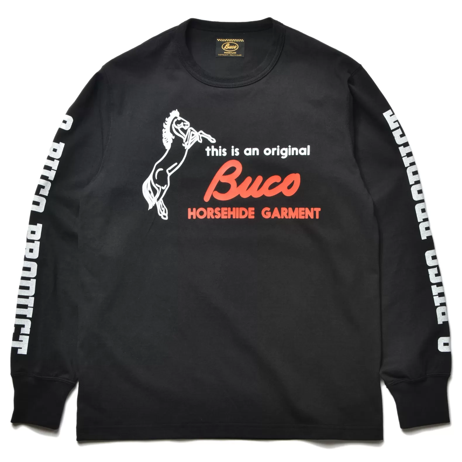 T-shirts<The Real McCoy's BUCO L/S TEE / THIS IS AN ORIGINAL BUCO BLACK