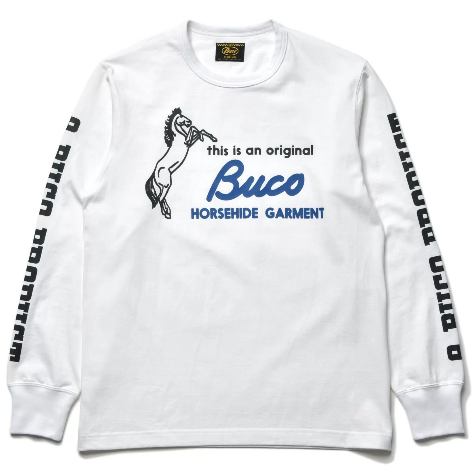 T-shirts<The Real McCoy's BUCO L/S TEE / THIS IS AN ORIGINAL BUCO WHITE