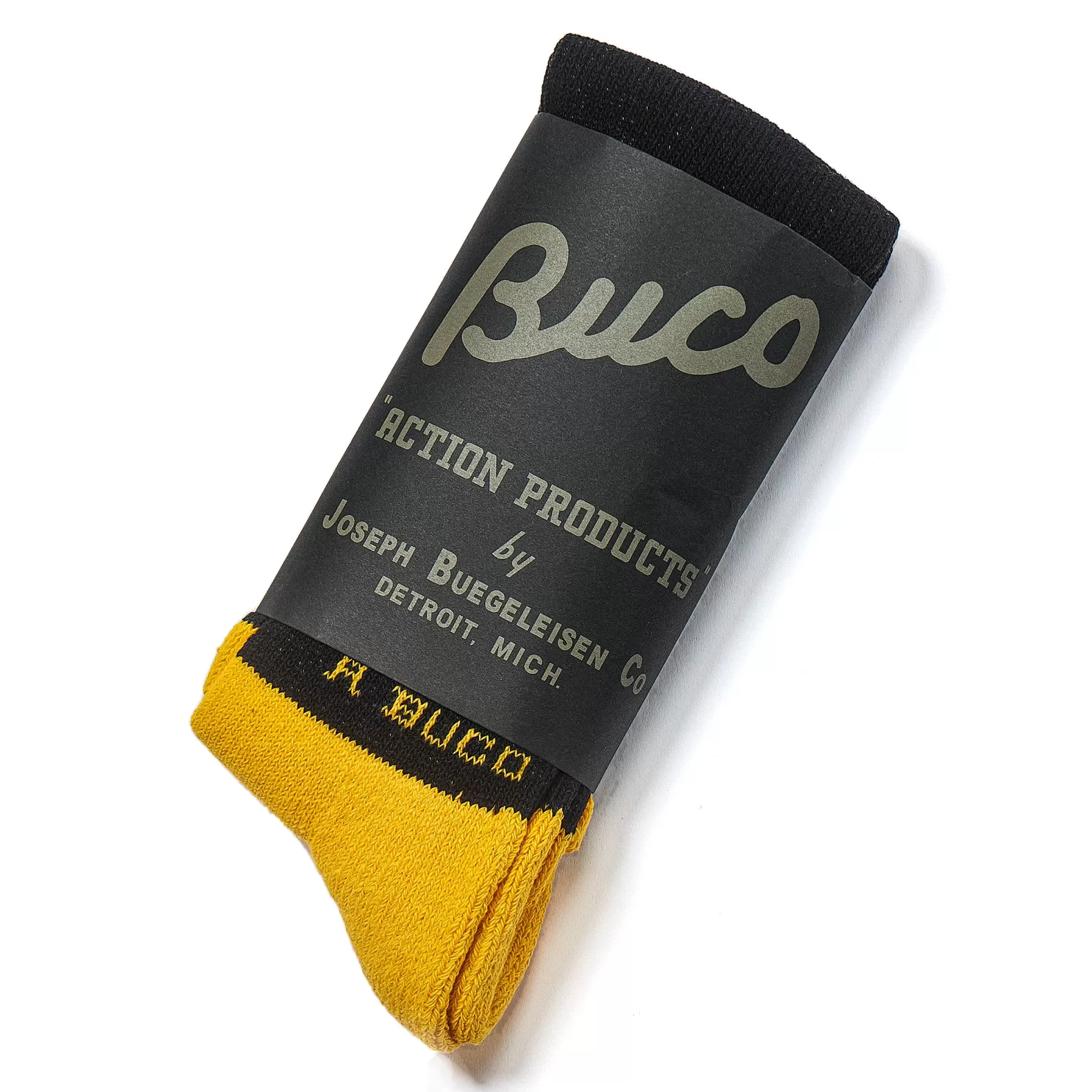 Socks<The Real McCoy's BUCO STRIPED ACTION SOCKS YELLOW/BLACK