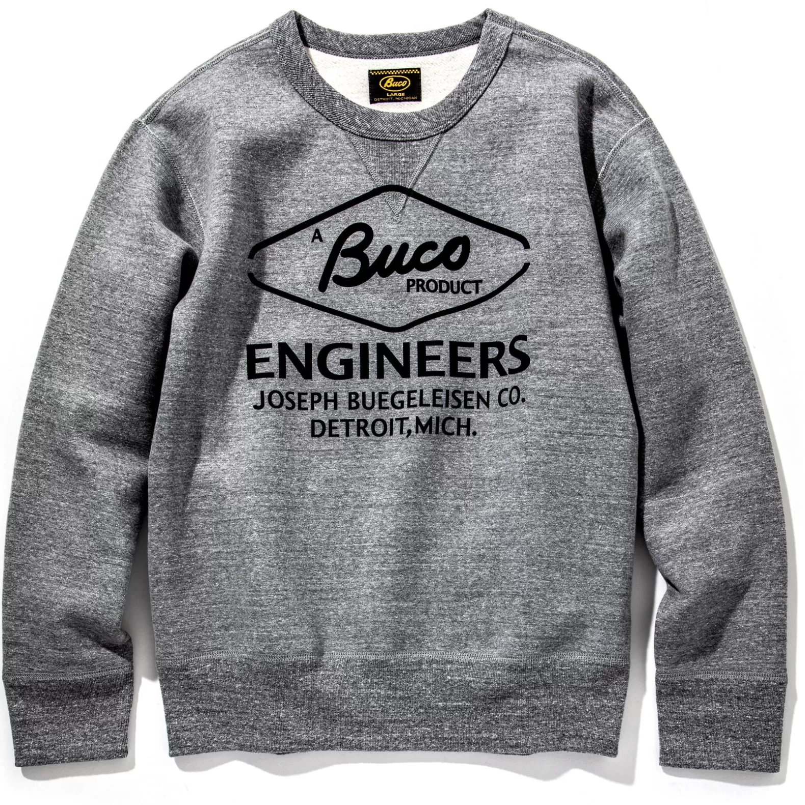 Sweatshirts<The Real McCoy's BUCO SWEATSHIRT / ENGINEER MediumGrey