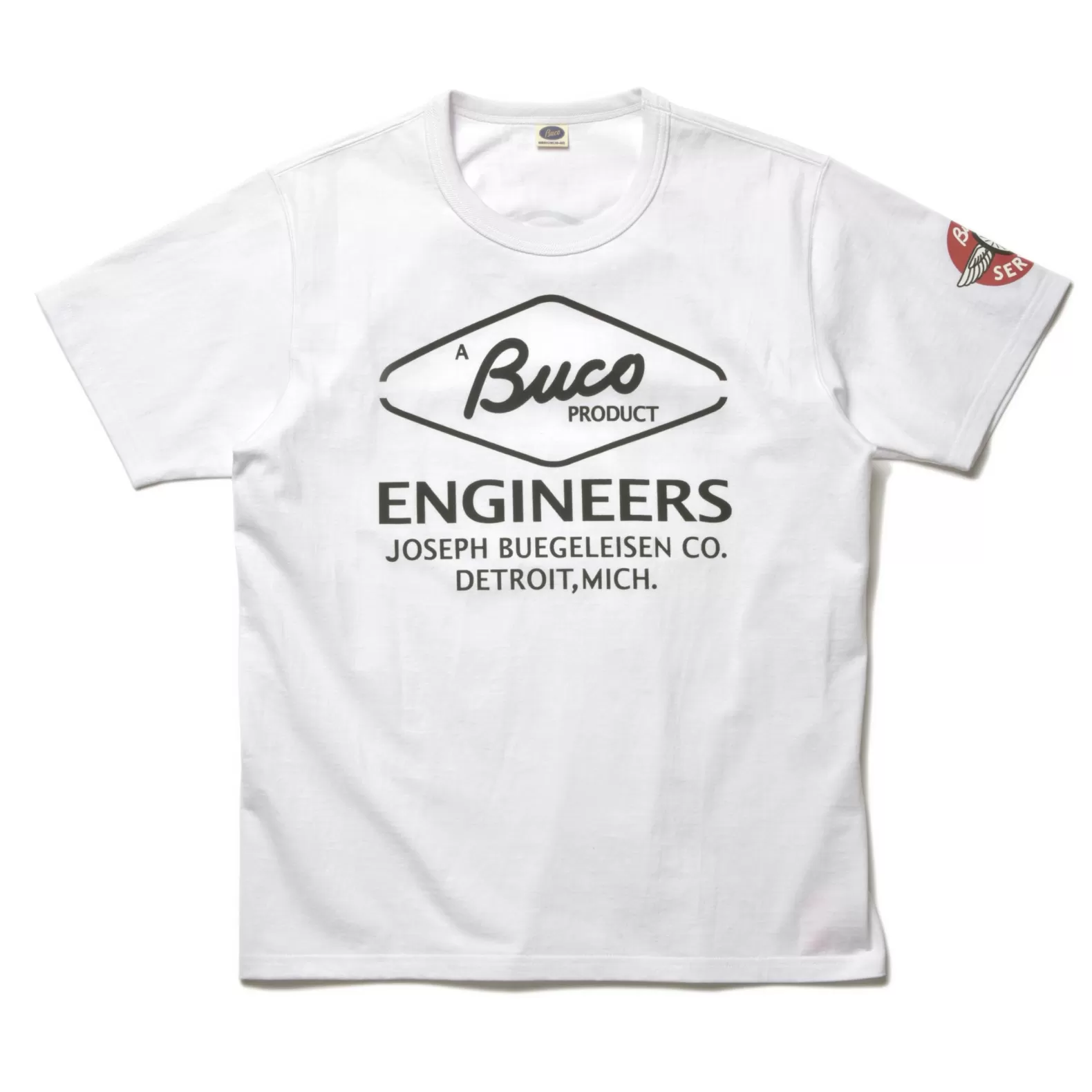 T-shirts<The Real McCoy's BUCO TEE / ENGINEERS WHITE