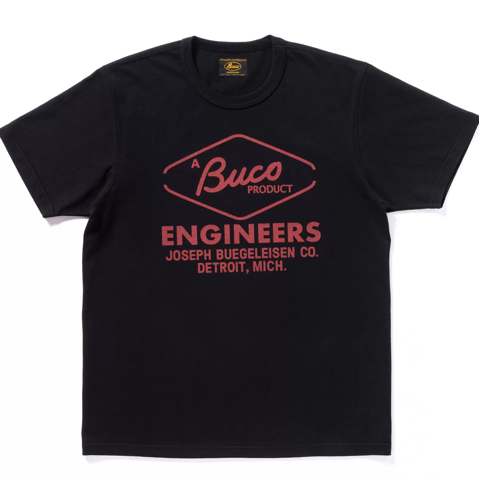 T-shirts<The Real McCoy's BUCO TEE / ENGINEERS BLACK