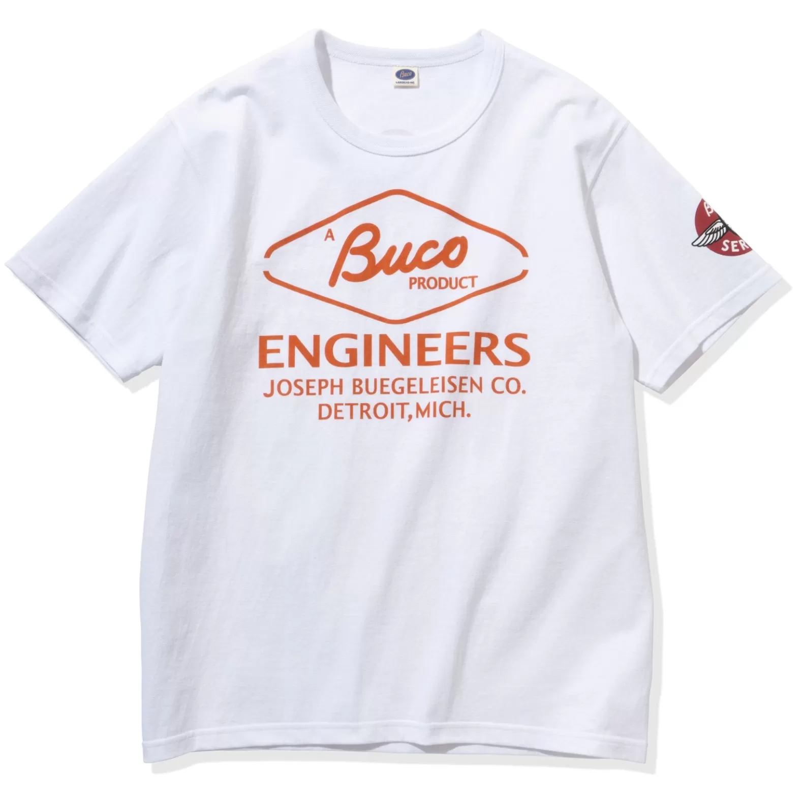 T-shirts<The Real McCoy's BUCO TEE / ENGINEERS WHITE