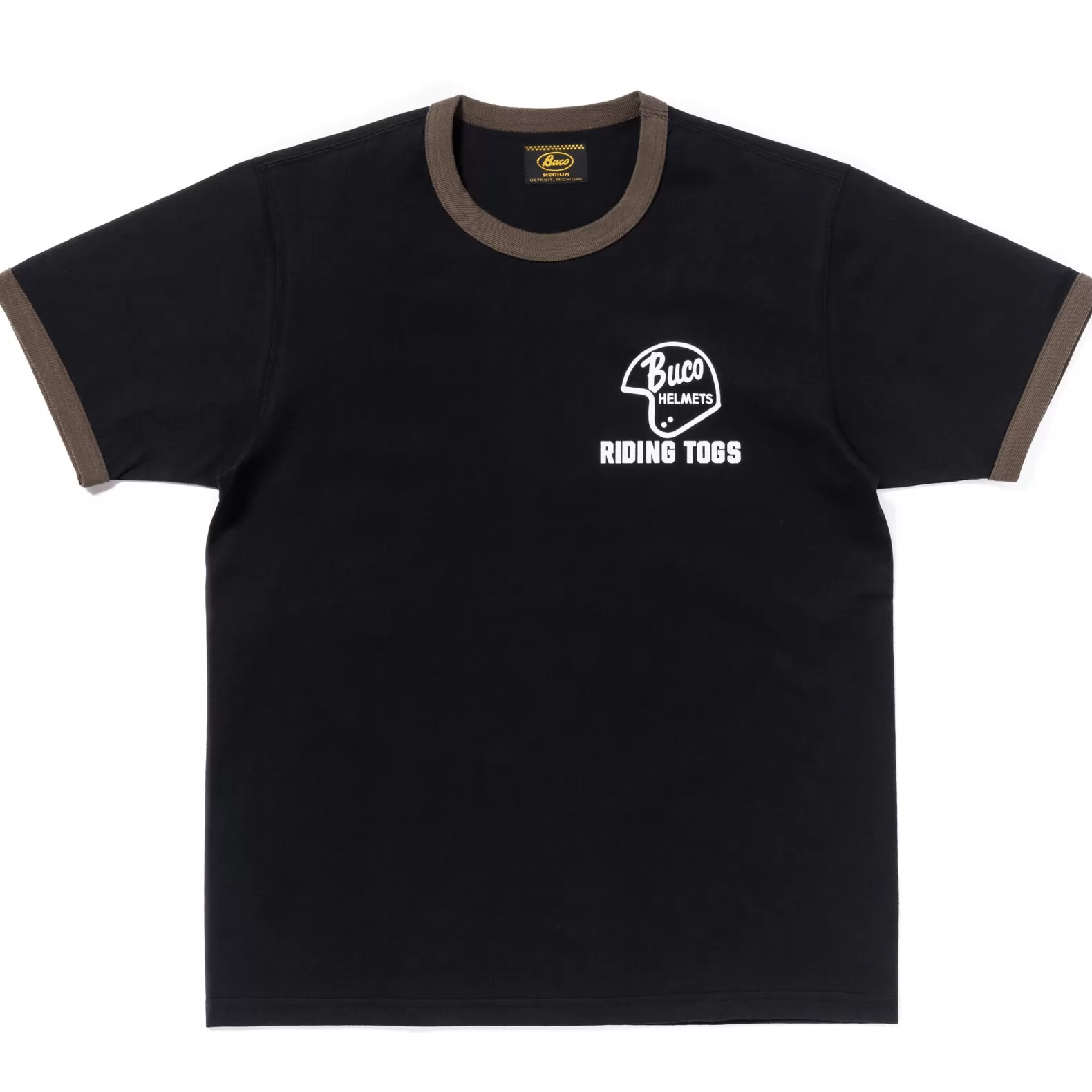 T-shirts<The Real McCoy's BUCO TEE / RIDING TOGS BLACK/CHARCOAL