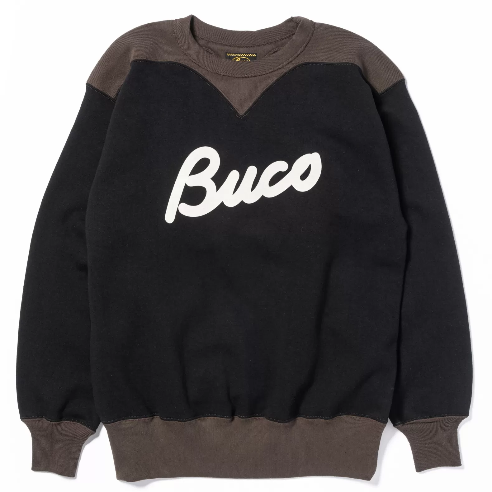 Sweatshirts<The Real McCoy's BUCO TWO-TONE SWEATSHIRT / BUCO BLACK/GRAY