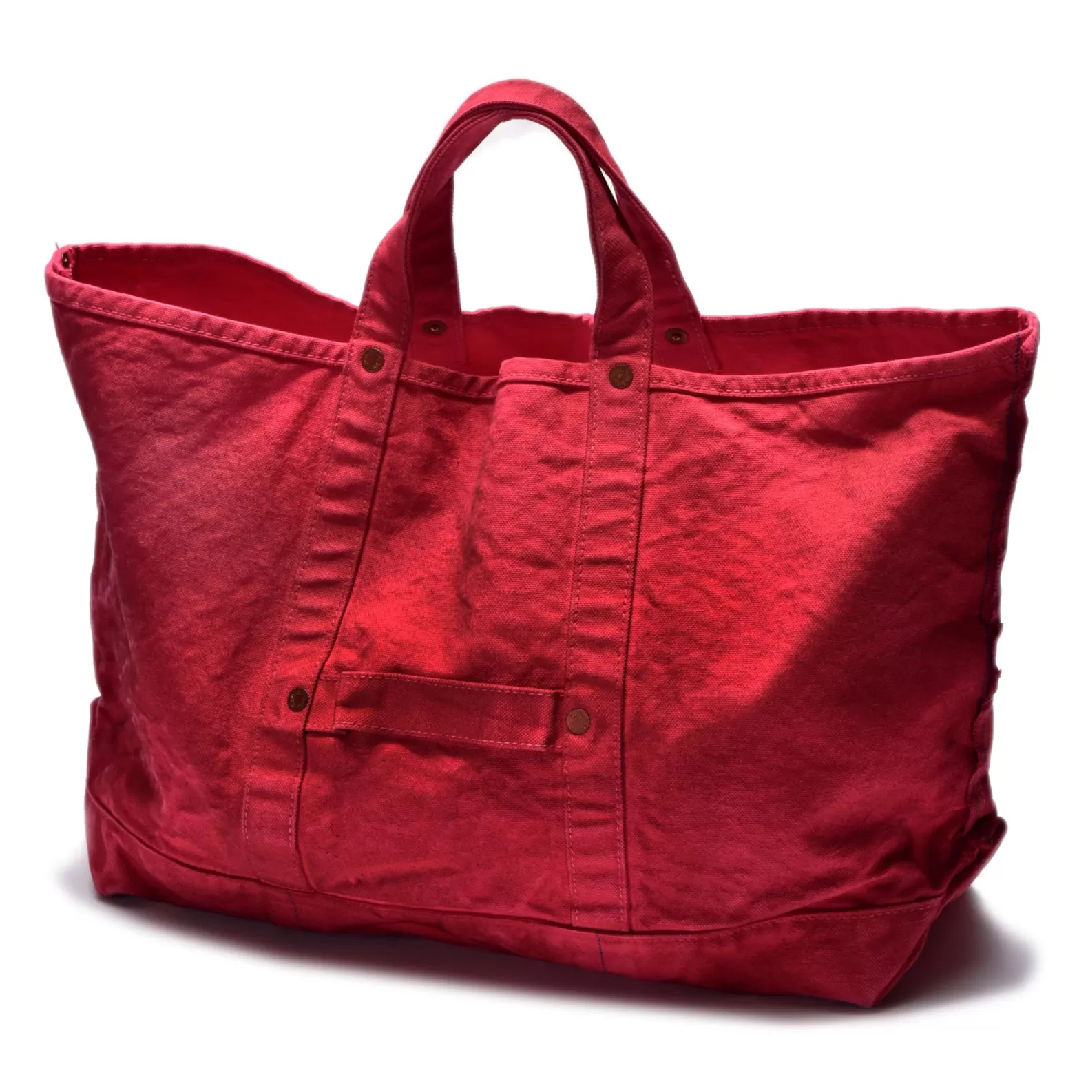 Bags<The Real McCoy's COAL TOTE (OVER-DYED) RED