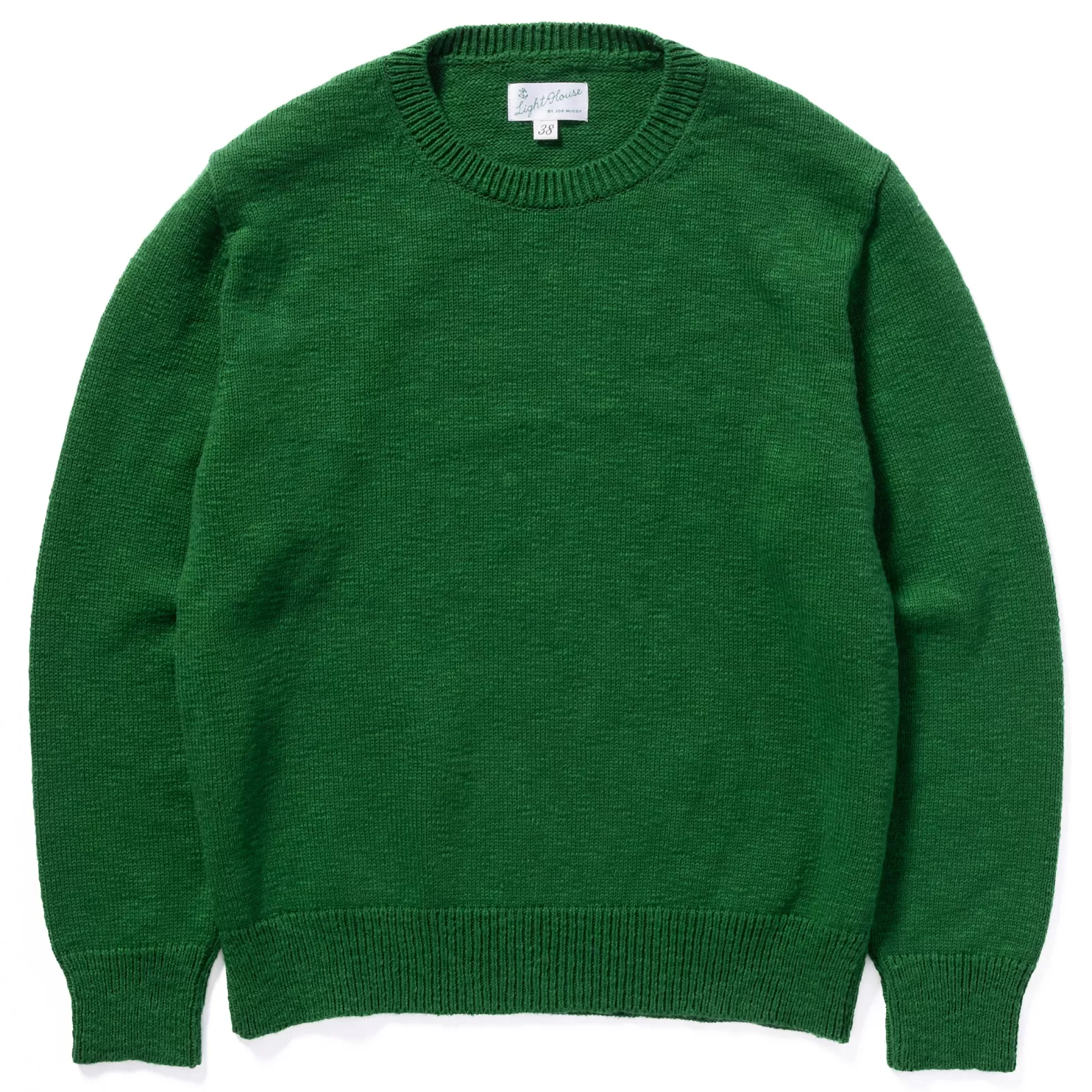 Knitwear<The Real McCoy's COTTON CREWNECK SWEATER GREEN