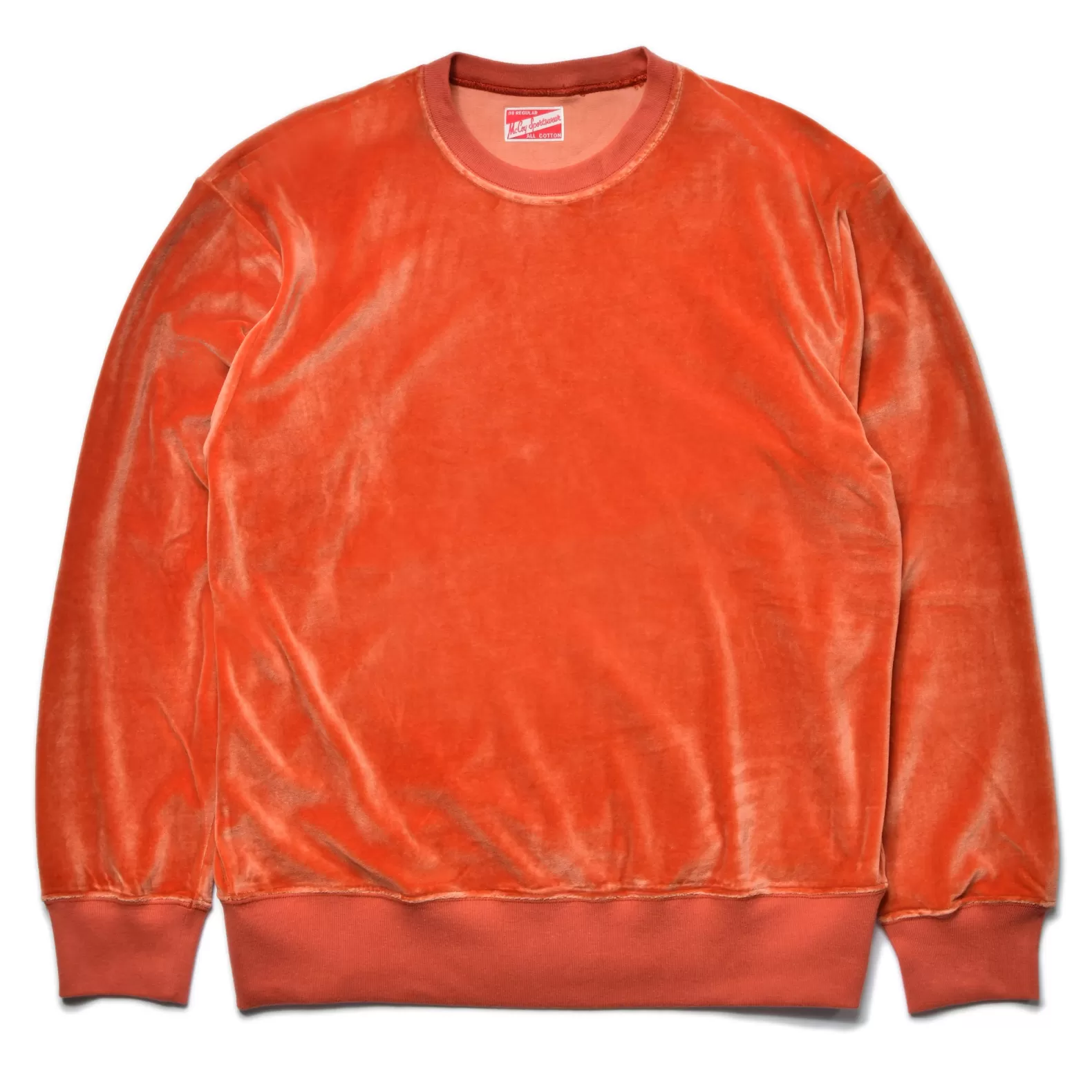 Sweatshirts<The Real McCoy's COTTON RAYON PILE SWEATSHIRT ORANGE