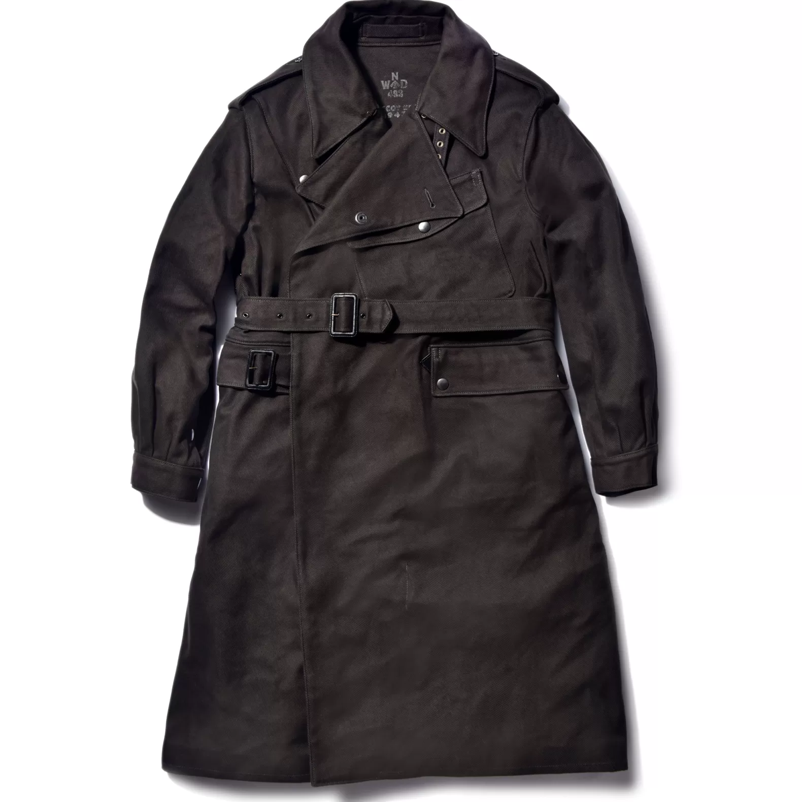 Recreation | Military<The Real McCoy's DISPATCH RIDER'S COAT (OVER-DYE) BLACK