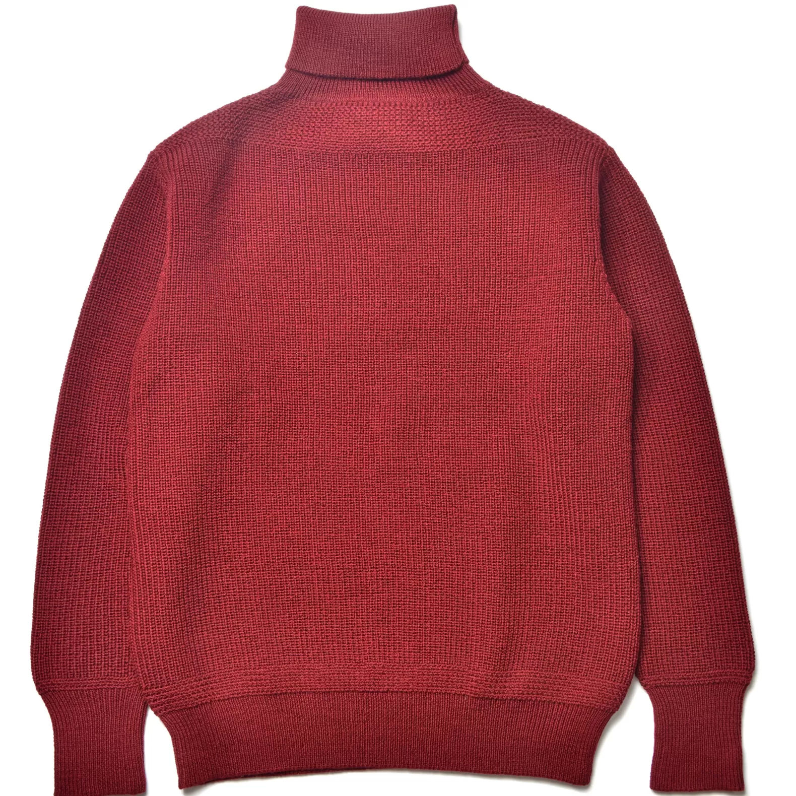 Knitwear<The Real McCoy's FISHERMAN'S TURTLE NECK SWEATER MAROON