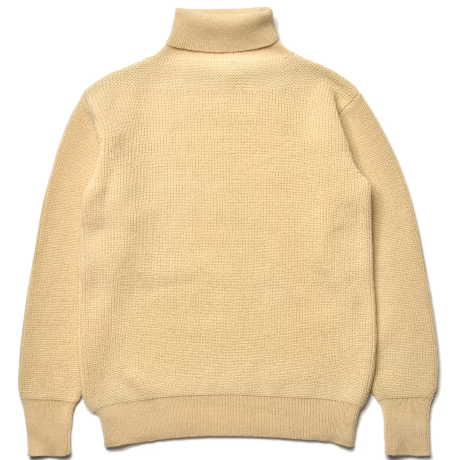 Knitwear<The Real McCoy's FISHERMAN'S TURTLE NECK SWEATER ECRU