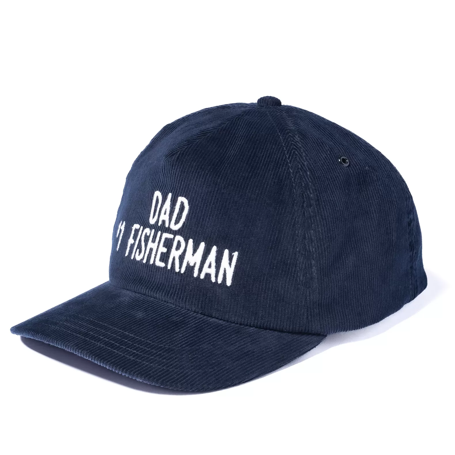 Hats<The Real McCoy's FIVE PANEL CORDUROY CAP / #1 FISHING DAD NAVY