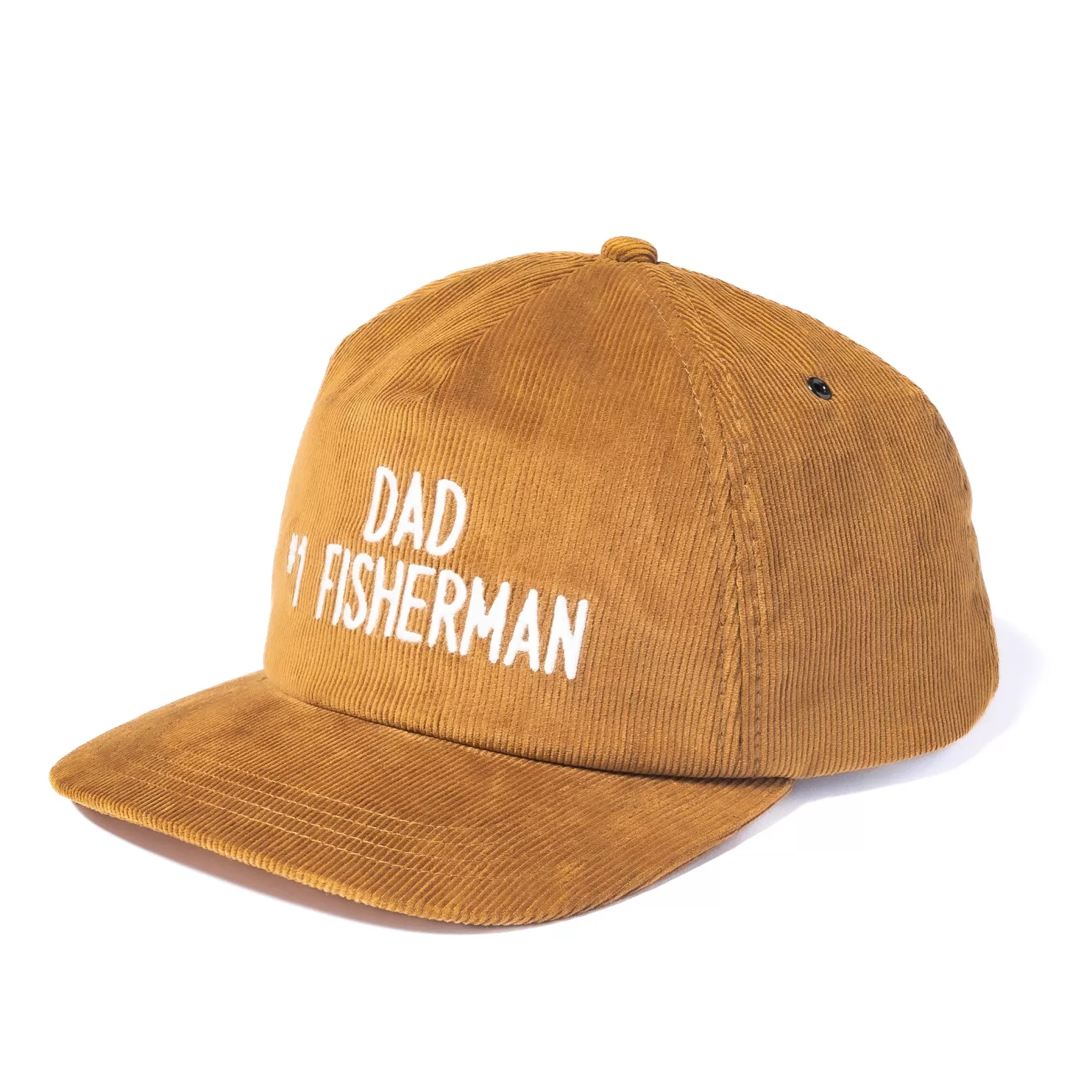 Hats<The Real McCoy's FIVE PANEL CORDUROY CAP / #1 FISHING DAD MUSTARD