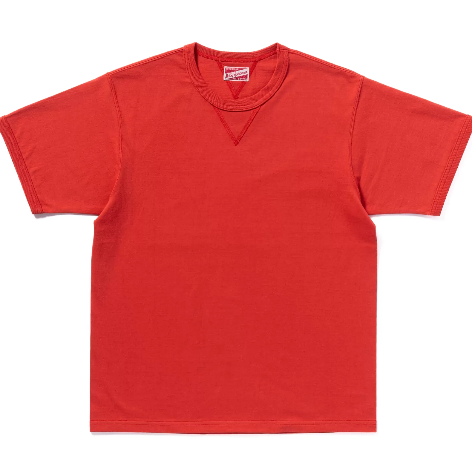 T-shirts<The Real McCoy's GUSSET TEE SCARLET