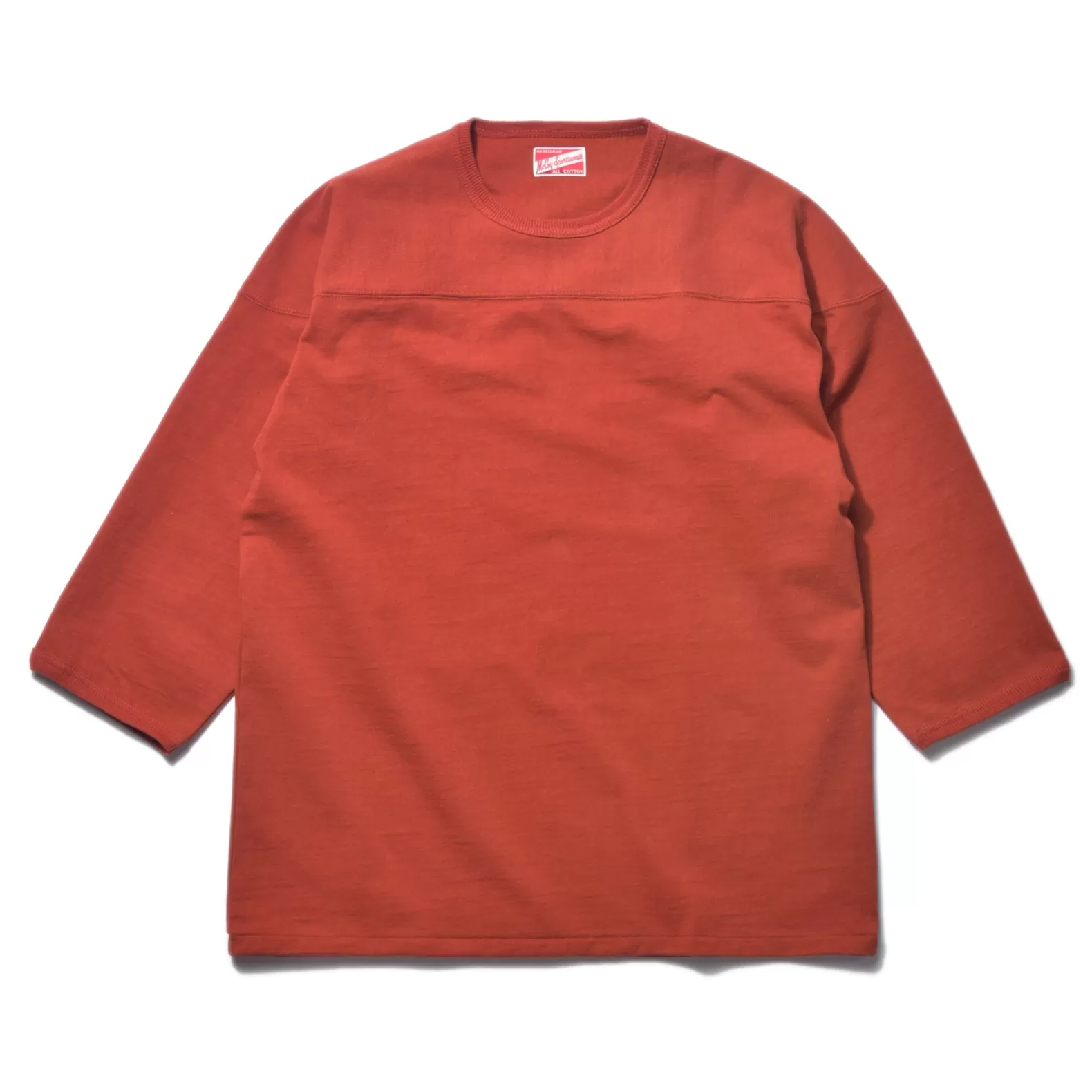 T-shirts<The Real McCoy's HEAVY COTTON FOOTBALL TEE BRICKRED