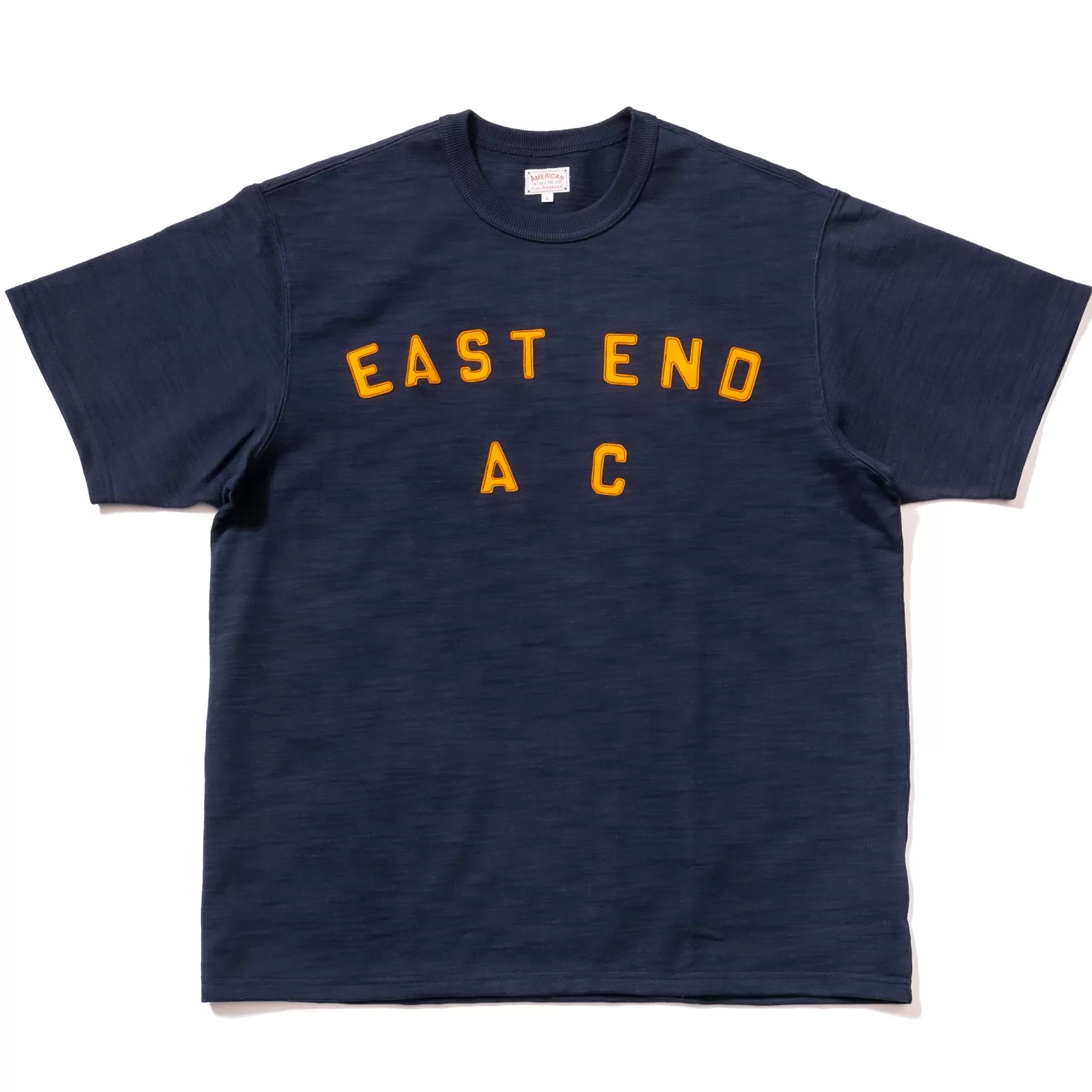 T-shirts<The Real McCoy's HEAVY COTTON SLUB JERSEY / EAST END AC NAVY