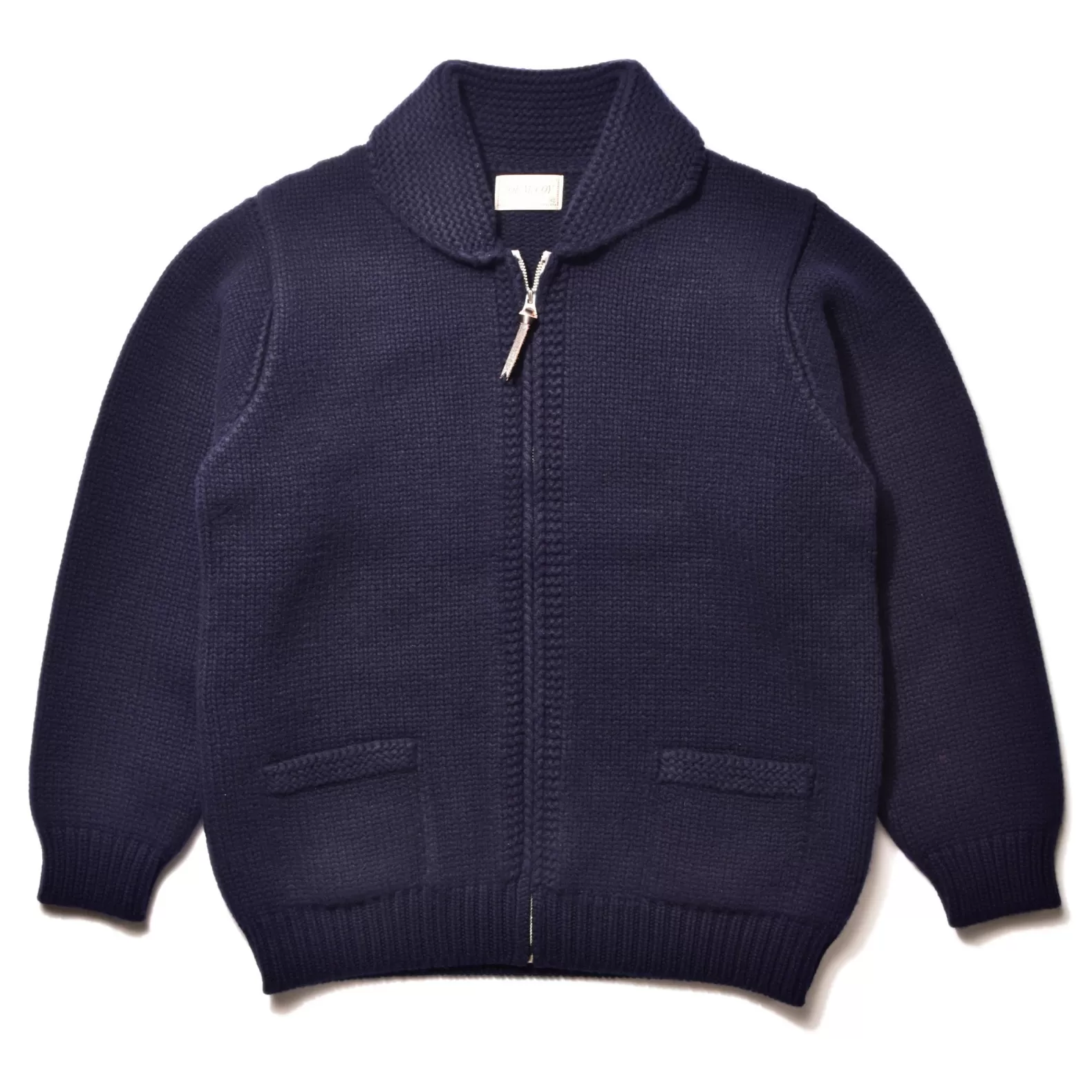 Knitwear<The Real McCoy's HEAVY WOOL CASHMERE SWEATER NAVY