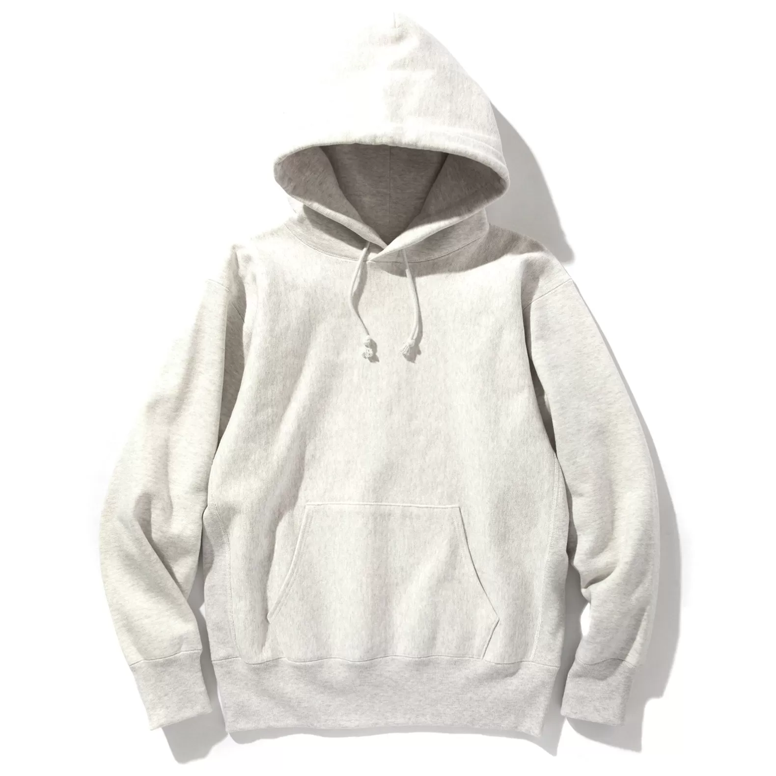 Sweatshirts<The Real McCoy's HEAVYWEIGHT HOODED SWEATSHIRT SILVERGREY