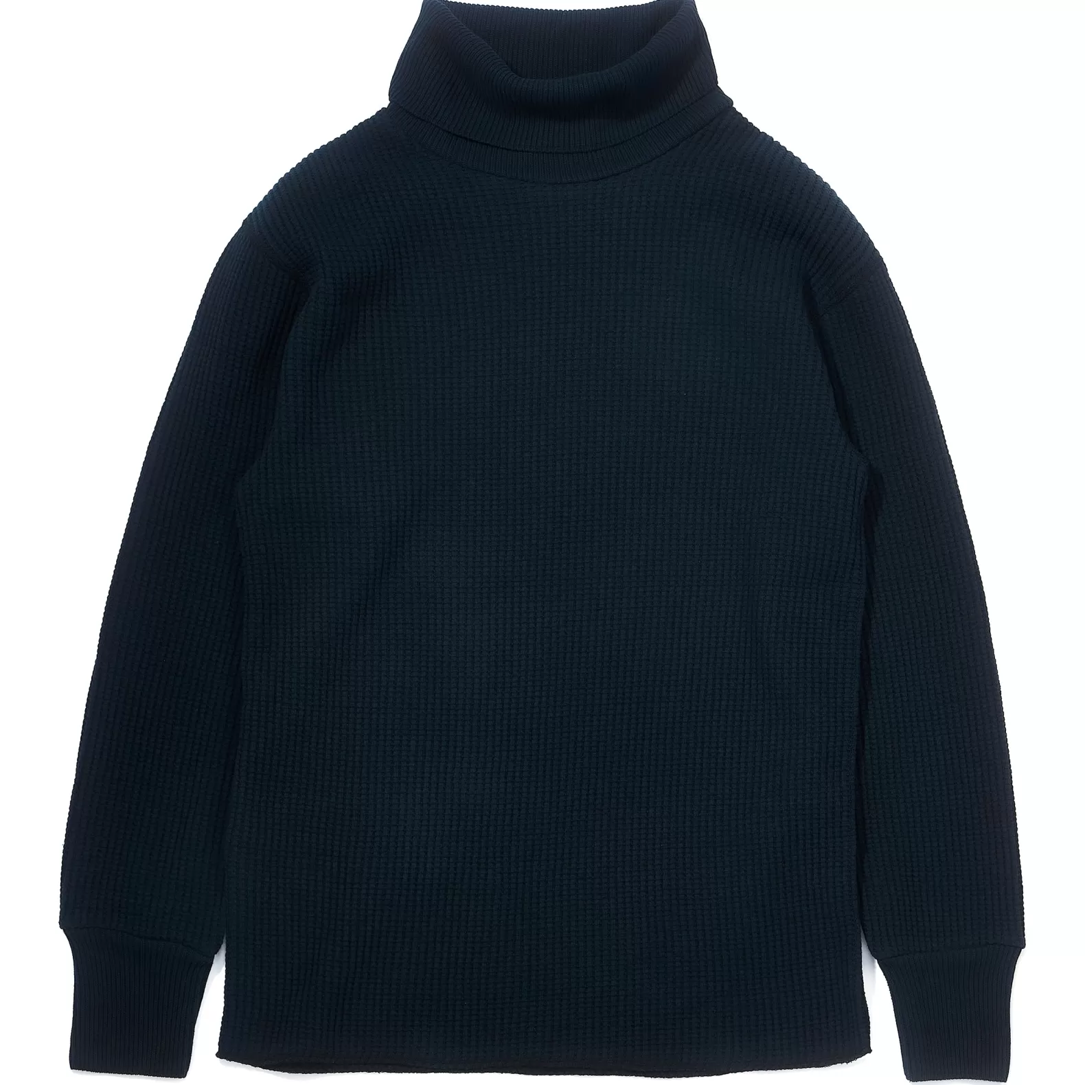 Thermal Shirts | Sweatshirts<The Real McCoy's HIGH NECK THERMAL SHIRT NAVY