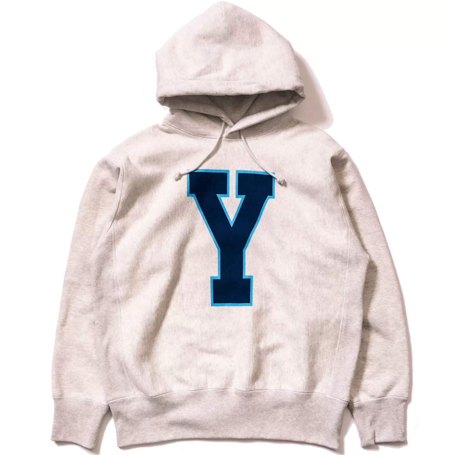 Sweatshirts<The Real McCoy's HOODED SWEATSHIRT / ‘Y’ SILVERGRAY