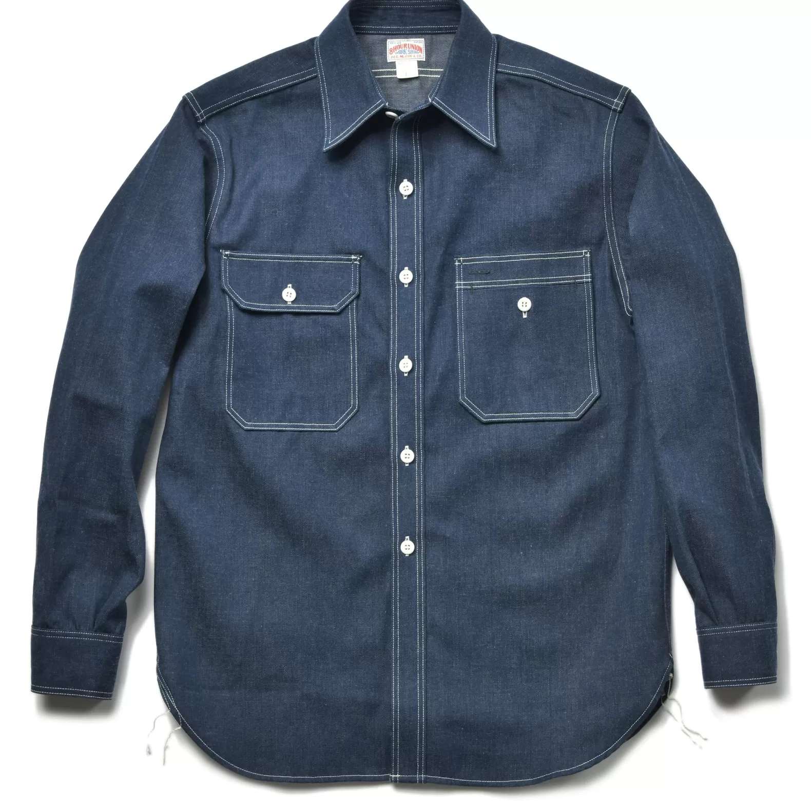 Shirts<The Real McCoy's 8HU DENIM SERVICEMAN SHIRT INDIGO