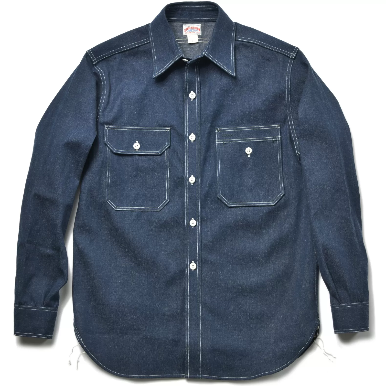 Shirts<The Real McCoy's 8HU DENIM SERVICEMAN SHIRT INDIGO