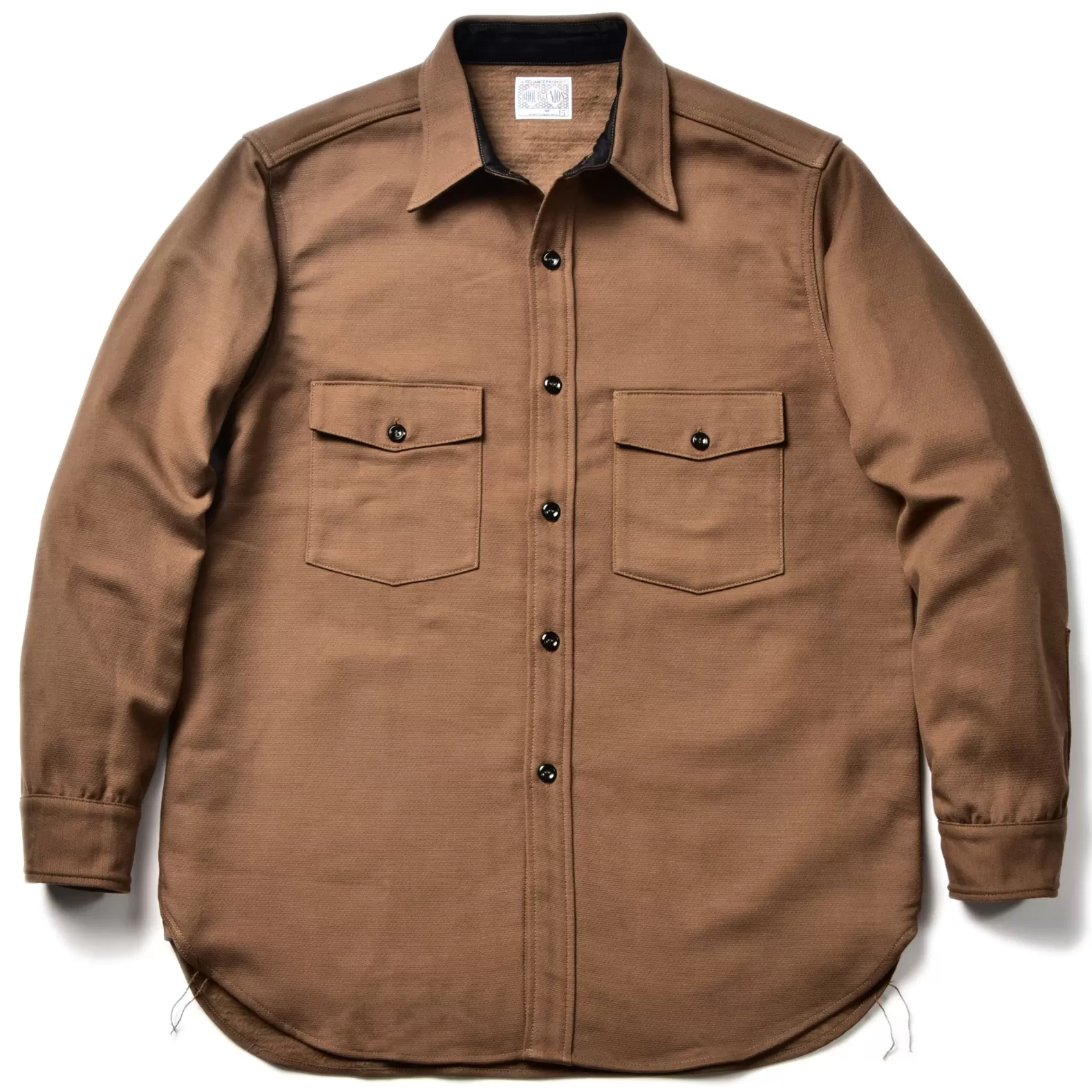 Shirts<The Real McCoy's 8HU HEAVY MOLESKIN SHIRT BROWN