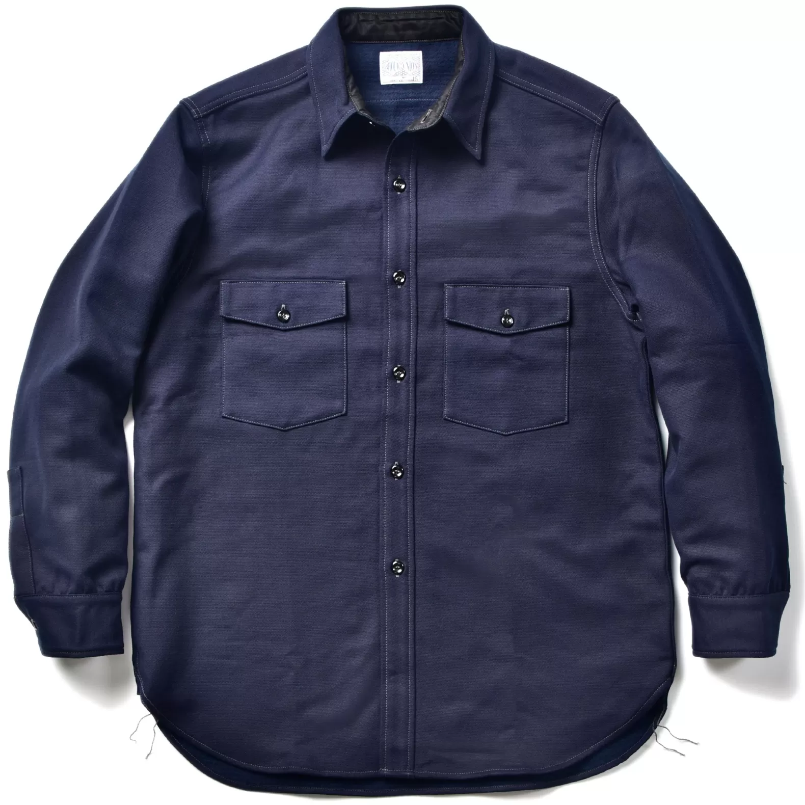 Shirts<The Real McCoy's 8HU HEAVY MOLESKIN SHIRT NAVY