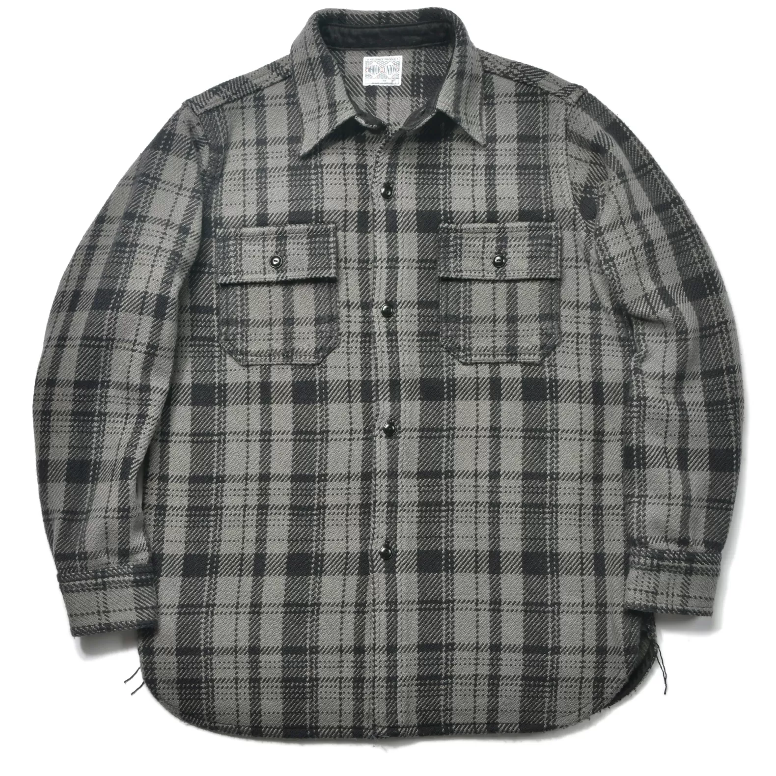 Shirts<The Real McCoy's 8HU HEAVY WEIGHT FLANNEL SHIRT GRAY