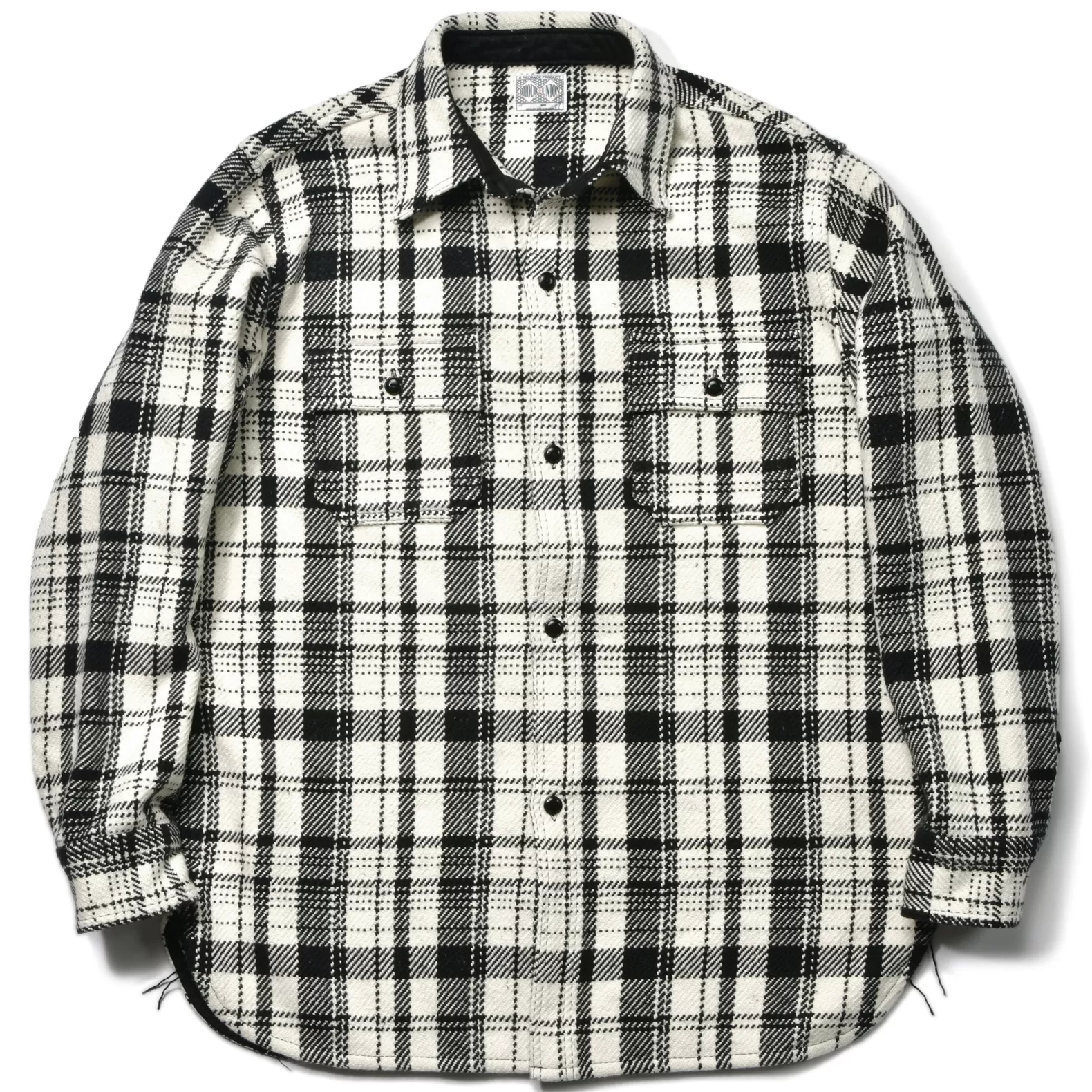 Shirts<The Real McCoy's 8HU HEAVY WEIGHT FLANNEL SHIRT WHITE