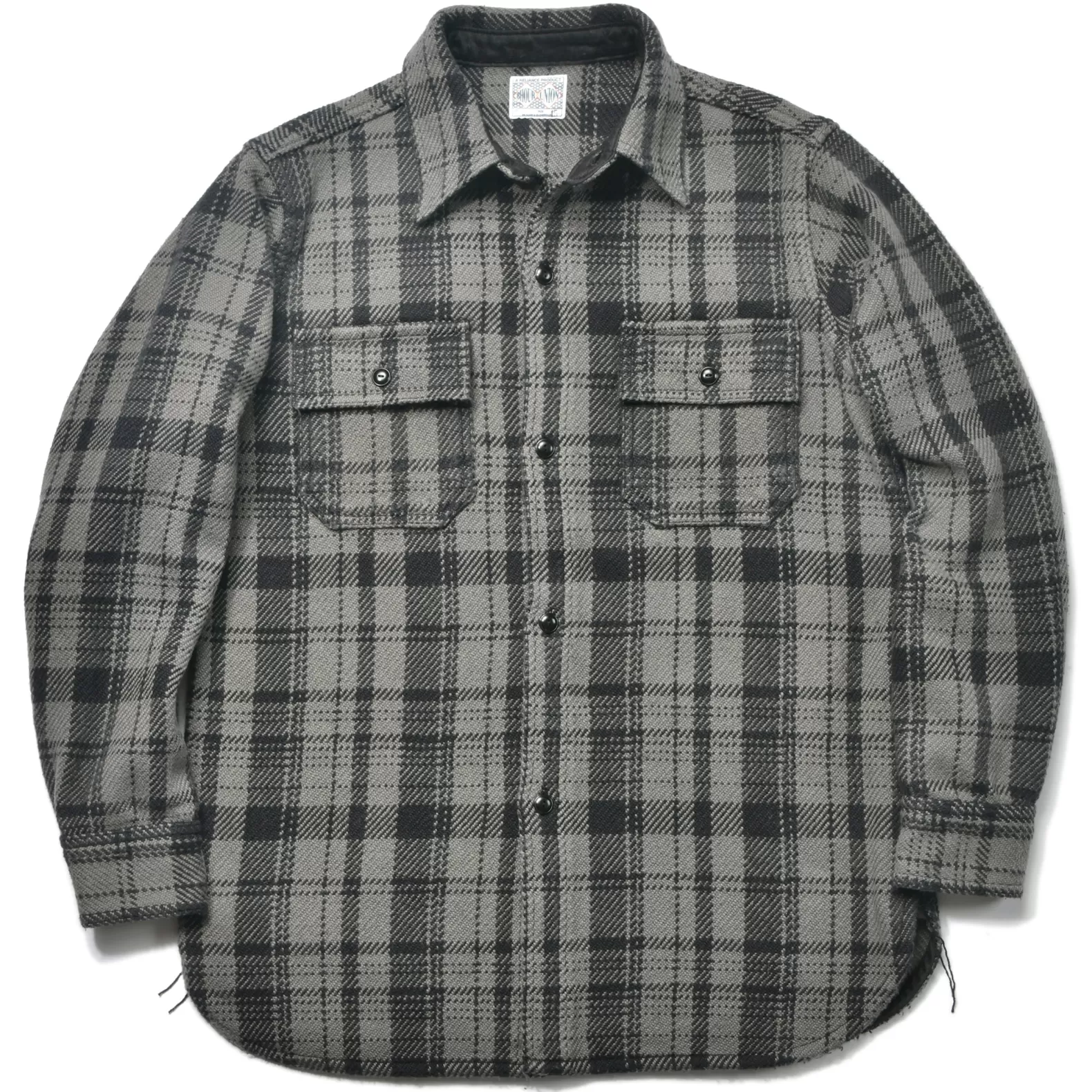 Shirts<The Real McCoy's 8HU HEAVY WEIGHT FLANNEL SHIRT GRAY