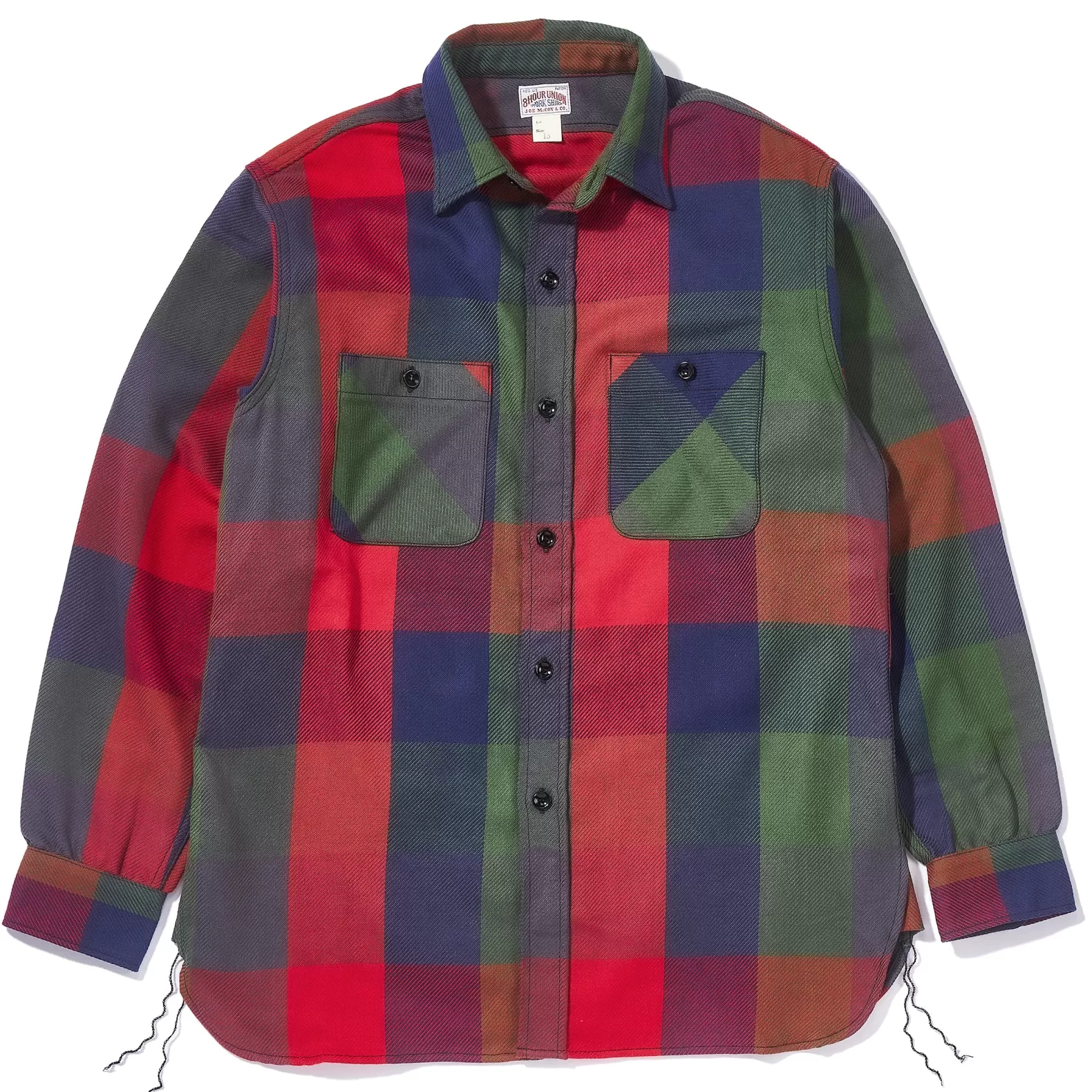 Shirts<The Real McCoy's 8HU MULTICOLOR CHECK FLANNEL SHIRT TRICOLOR