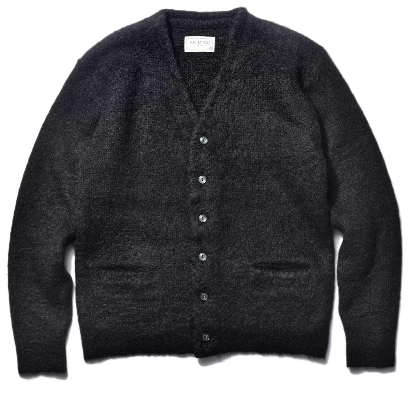 Knitwear<The Real McCoy's JM MOHAIR CARDIGAN BLACK