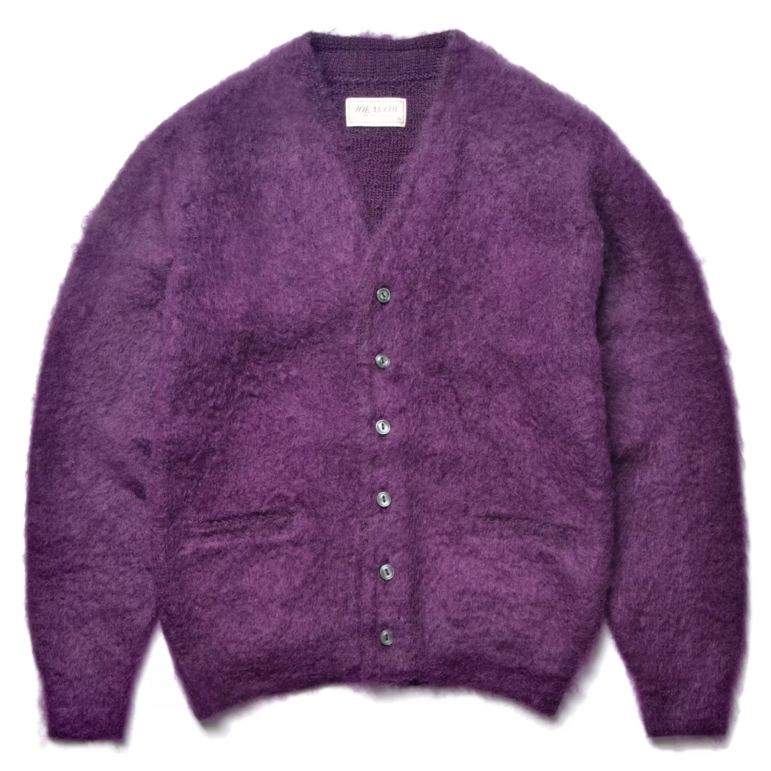 Knitwear<The Real McCoy's JM MOHAIR CARDIGAN PURPLE