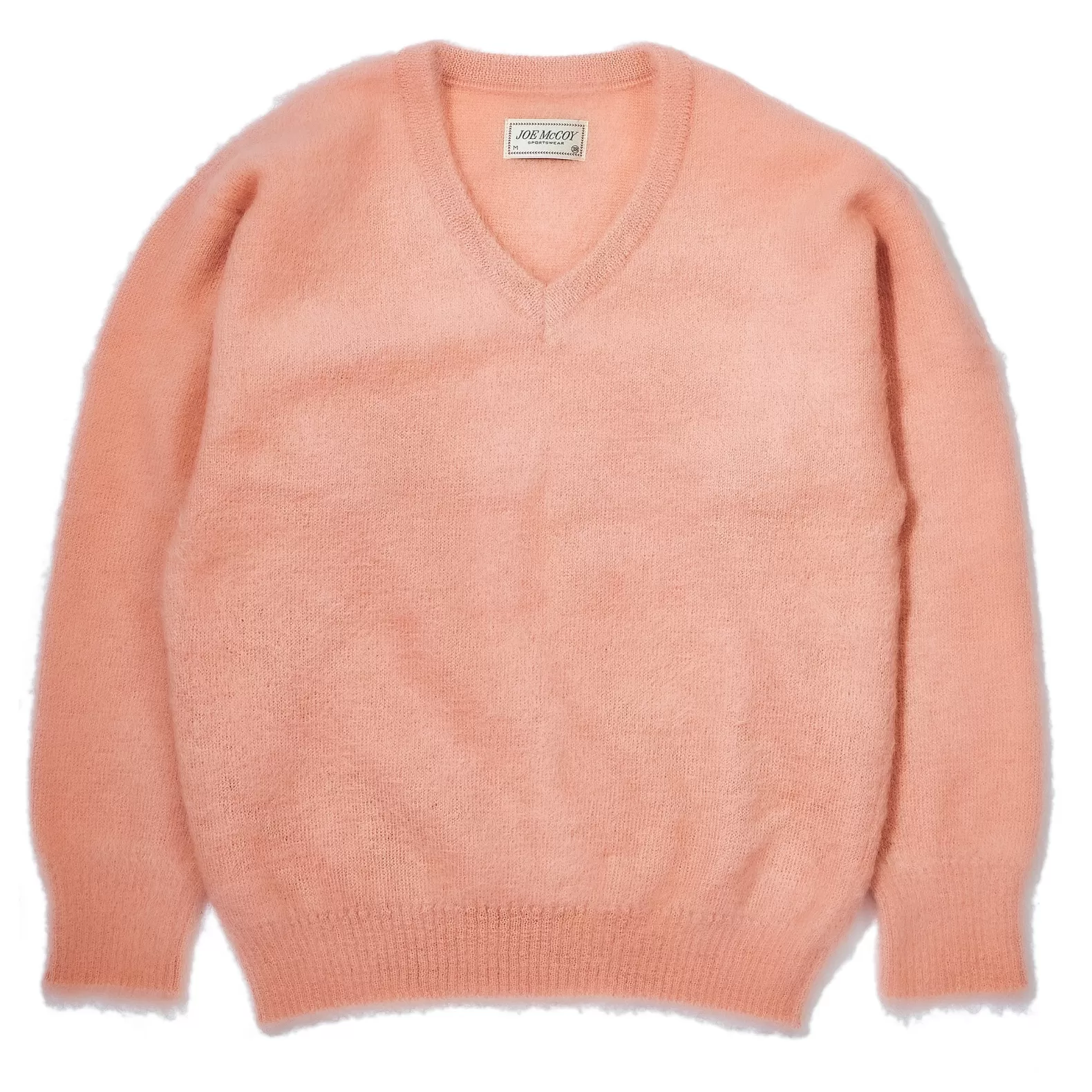 Knitwear<The Real McCoy's JM MOHAIR V-NECK SWEATER FLAMINGO