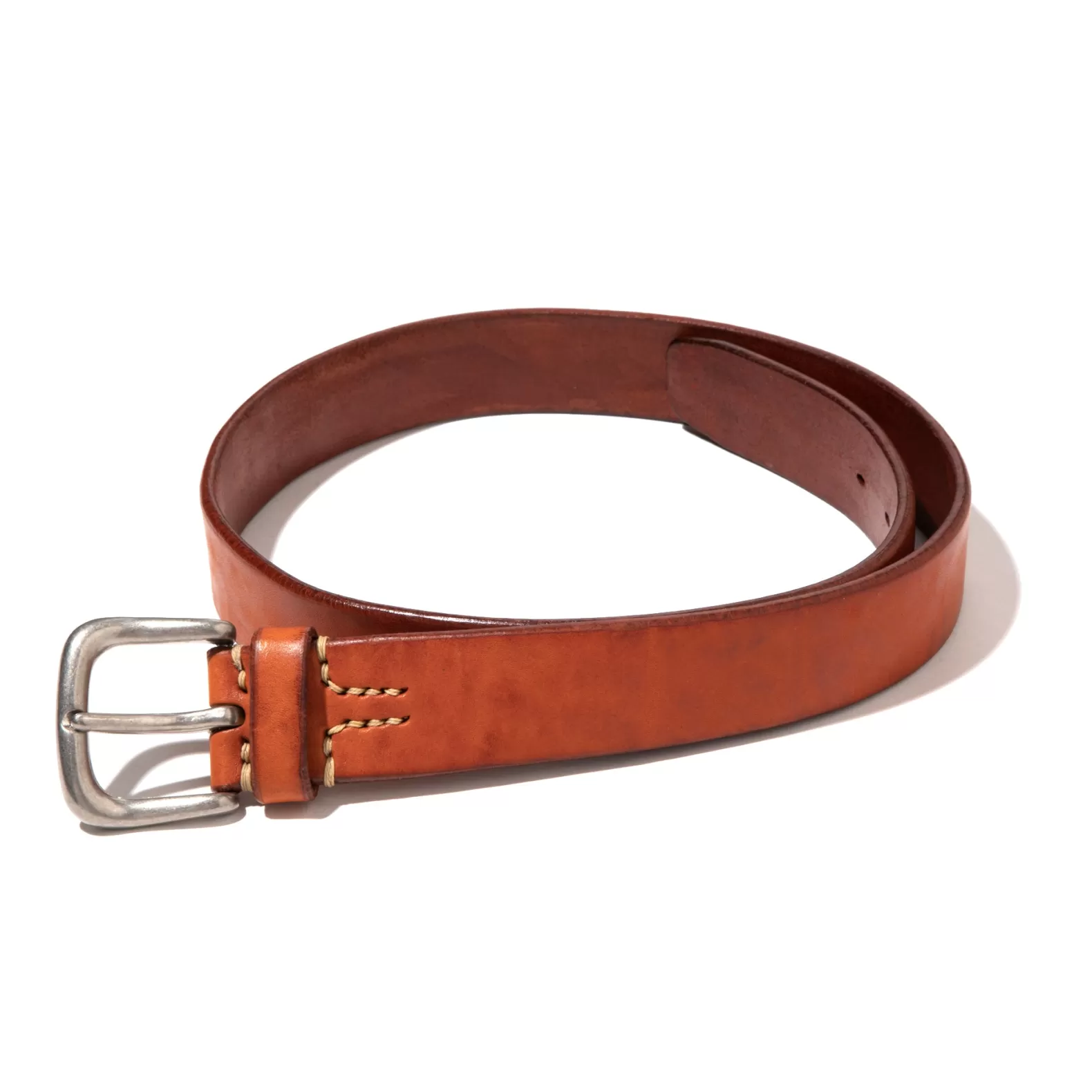 Belts<The Real McCoy's JOE McCOY BEND LEATHER BELT Brown