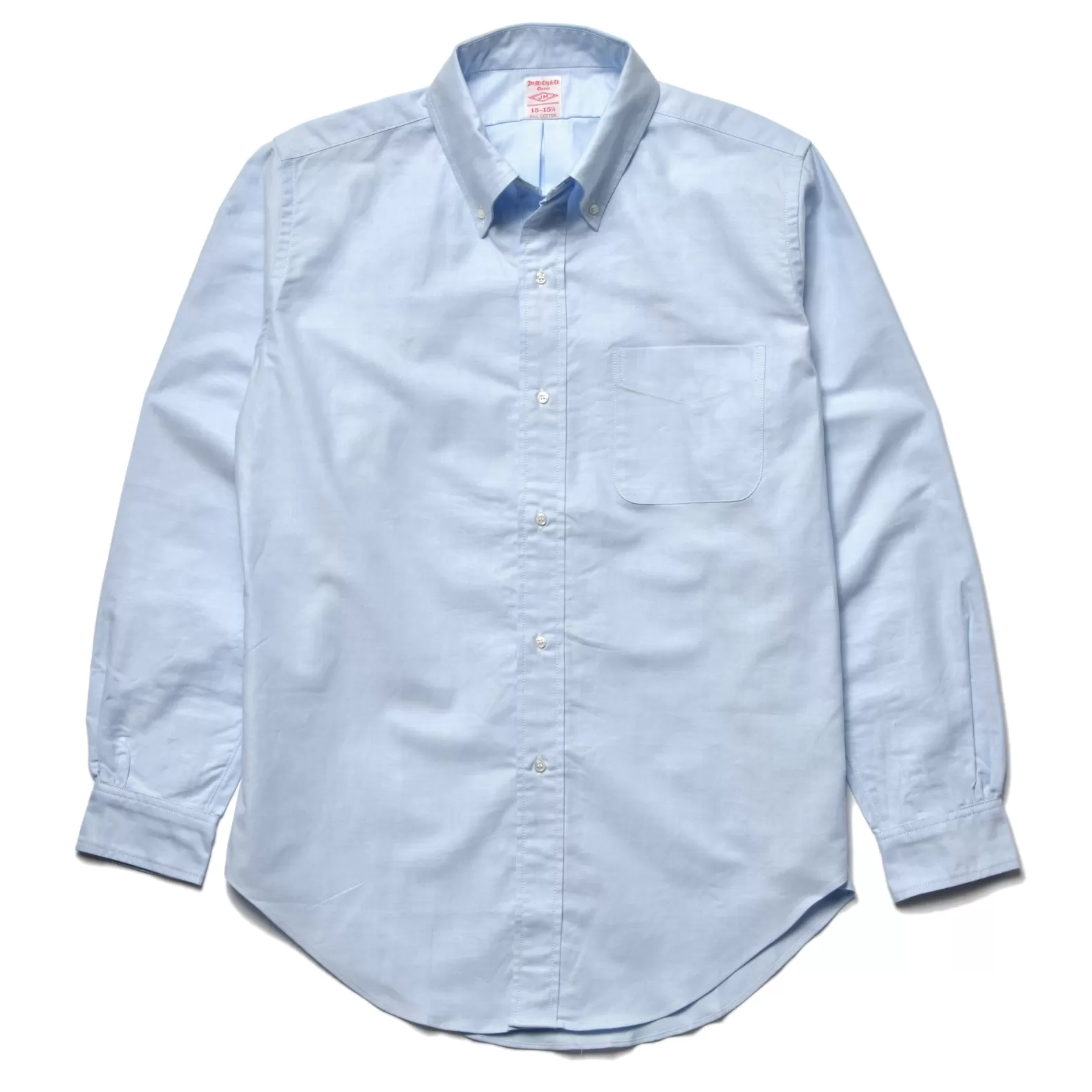 Shirts<The Real McCoy's JOE MCCOY BUTTON DOWN SHIRT LIGHTBLUE