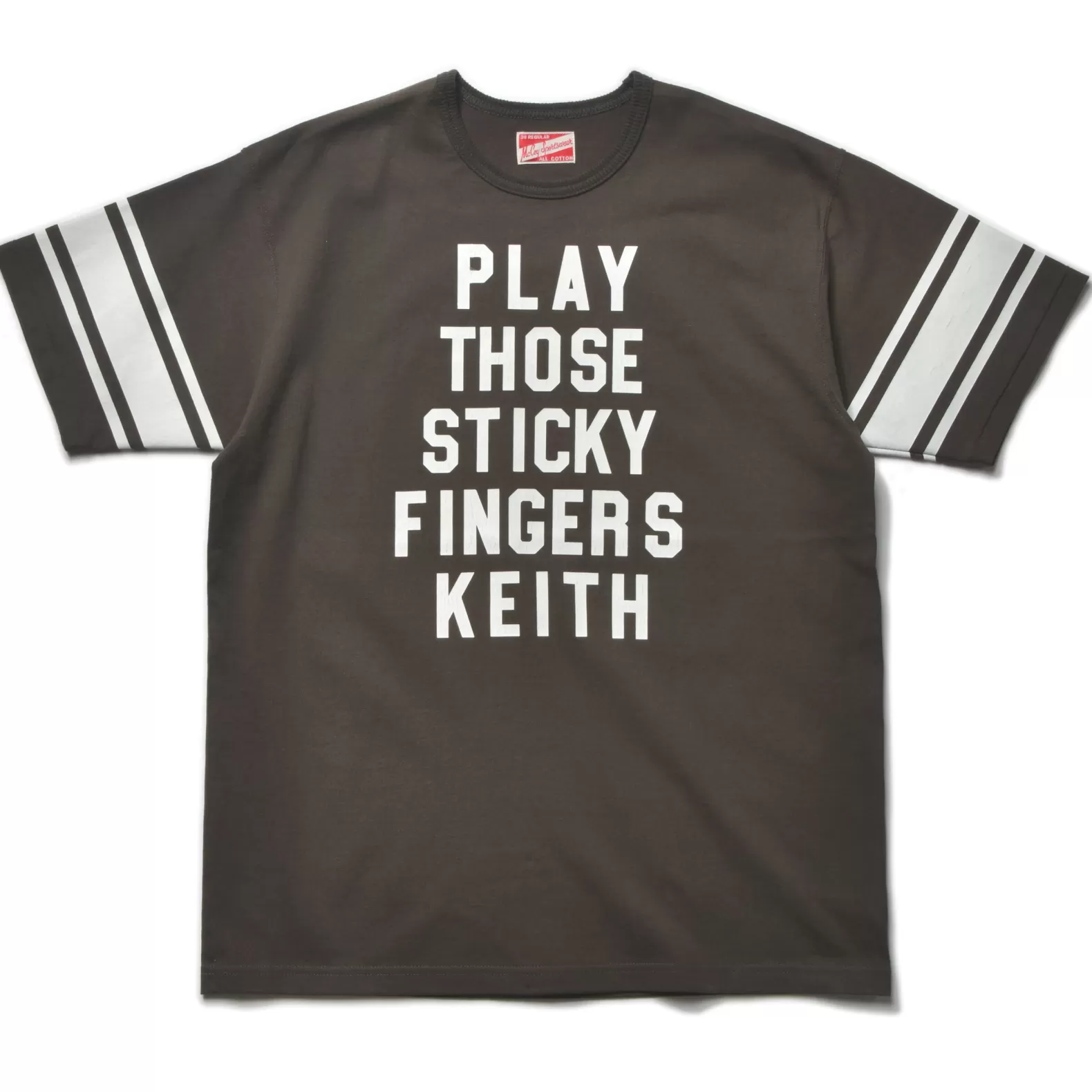 T-shirts<The Real McCoy's JOE MCCOY FOOTBALL TEE / STICKY FINGERS CHARCOAL