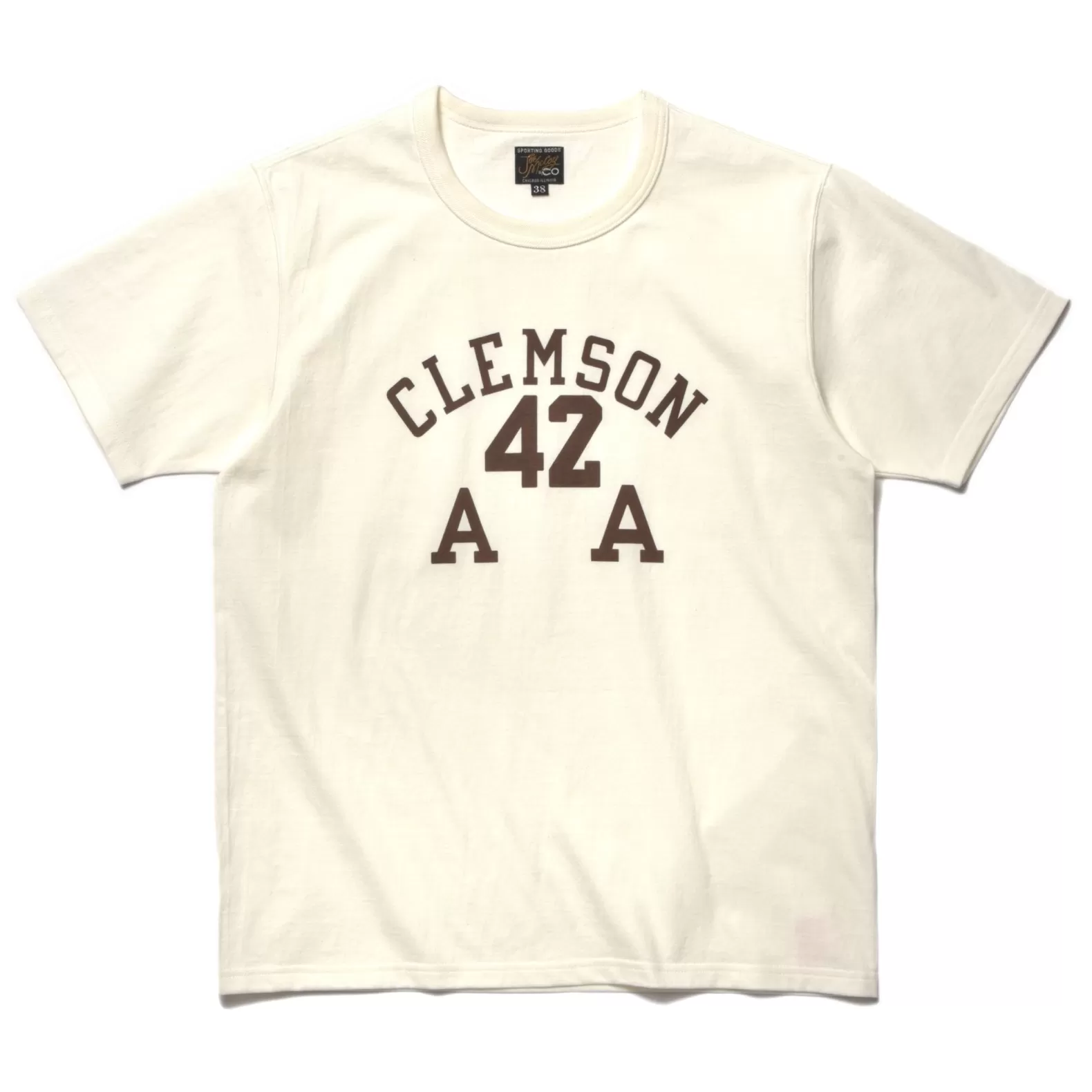 T-shirts<The Real McCoy's JOE MCCOY TEE / CLEMSON 42 MILK